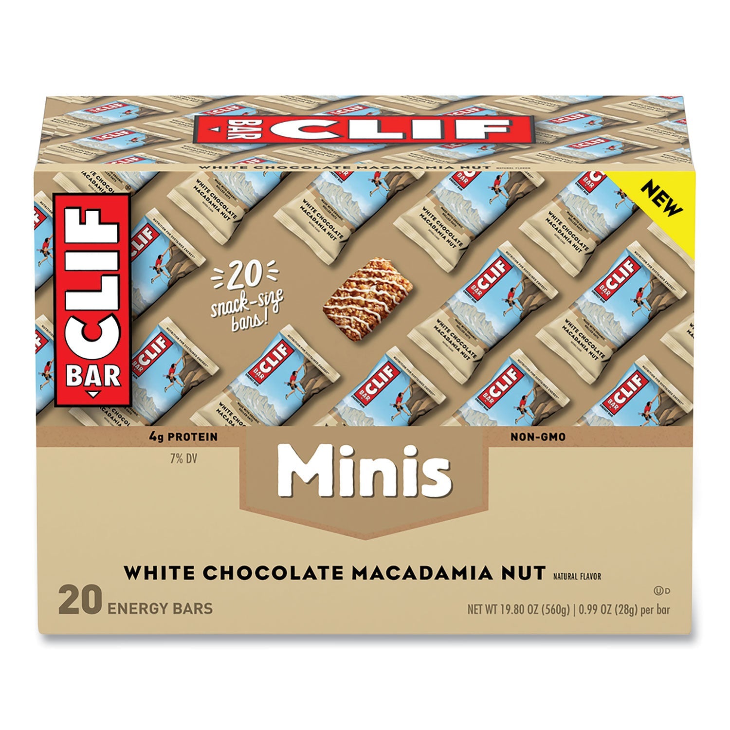Energy Bar Minis | CLIF® White Choc Macadamia 20-Bx