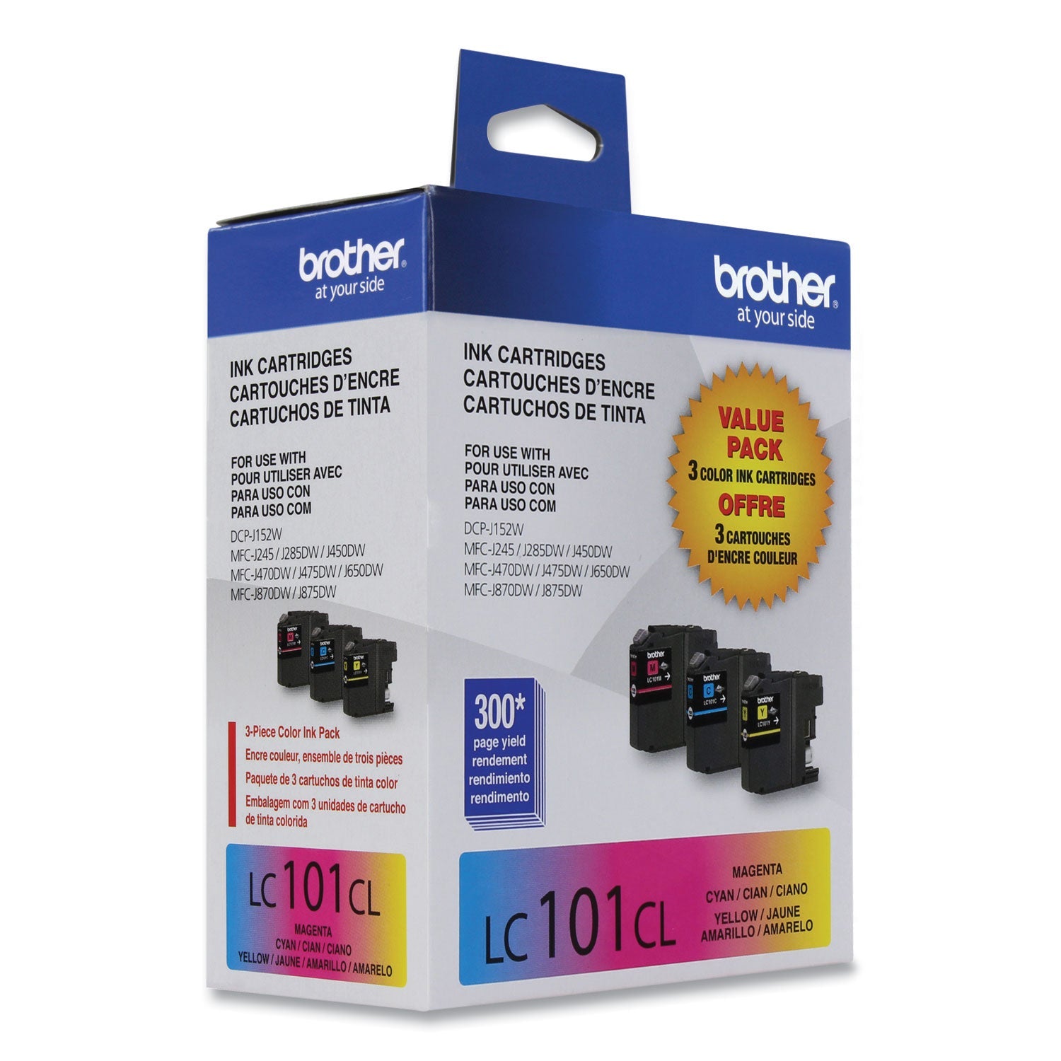 Brother Lc1013pks Innobella Ink, 300 Page-Yield, Cyan/magenta/yellow