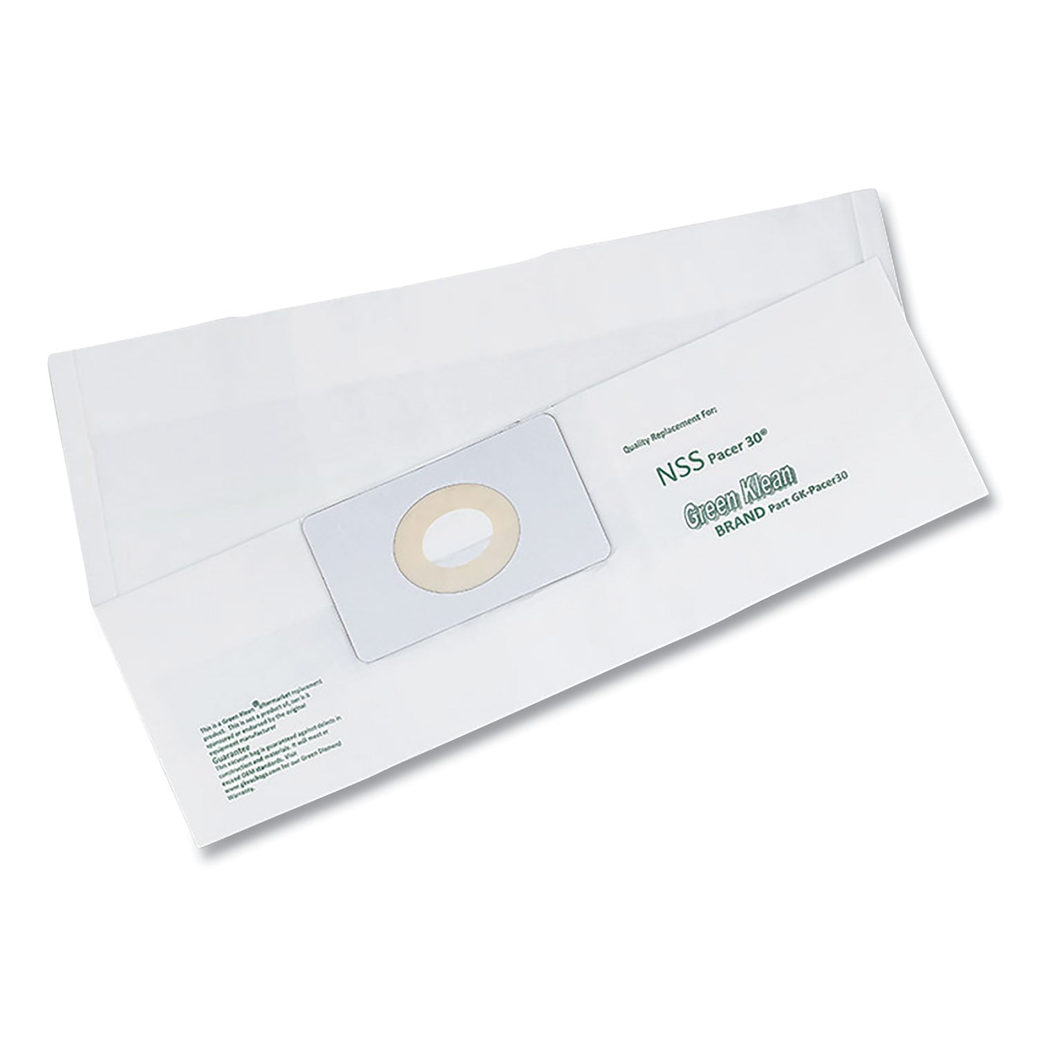 Green Klean® Replacement Vacuum Bags, Fits Nss Pacer 30, 3/pack