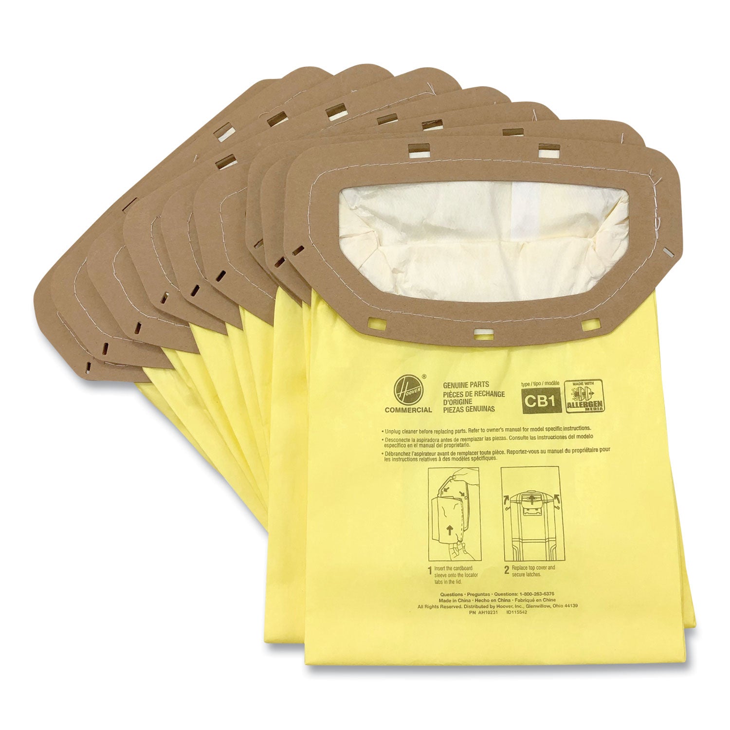 Disposable Vacuum Bags | Allergen CB1 | 10-Pack