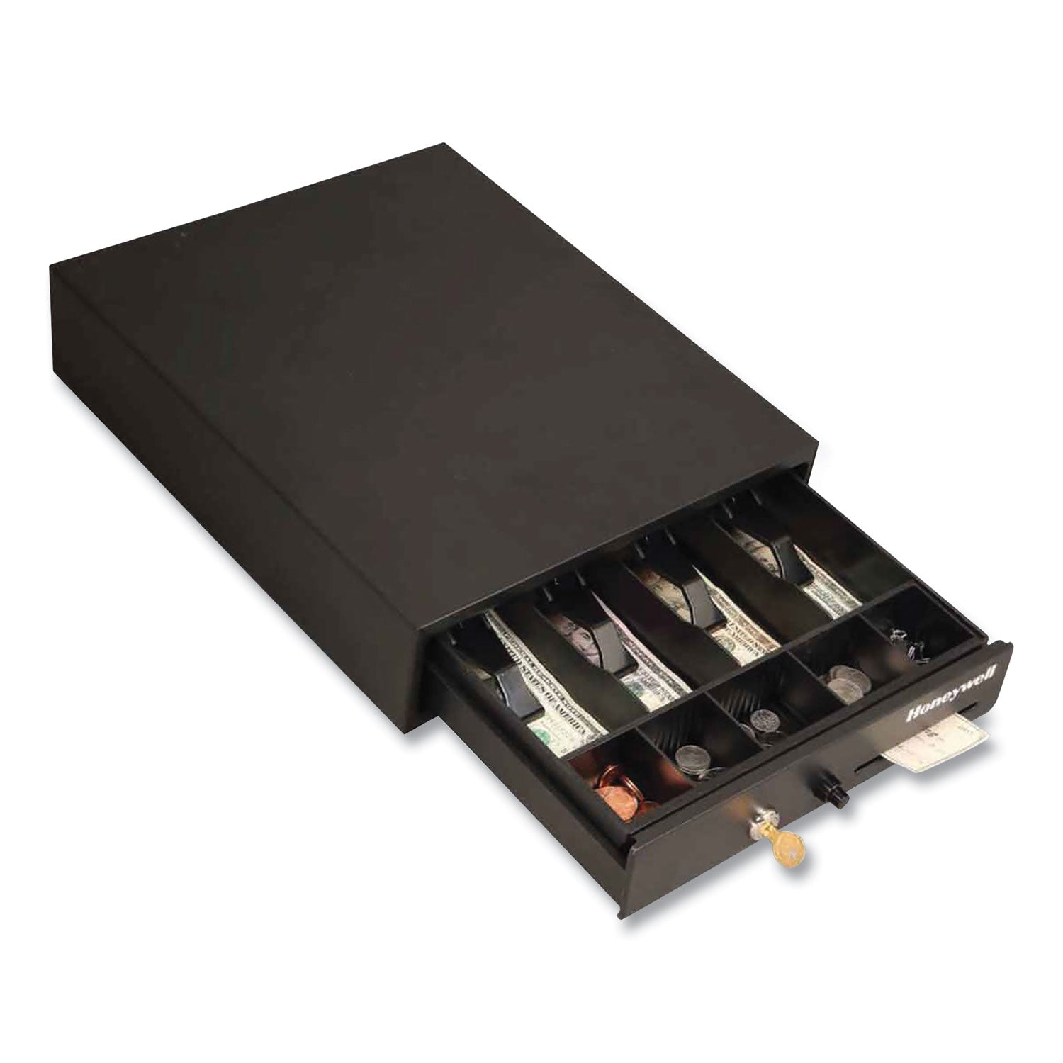 Space-Saving Steel Cash Drawer | Black