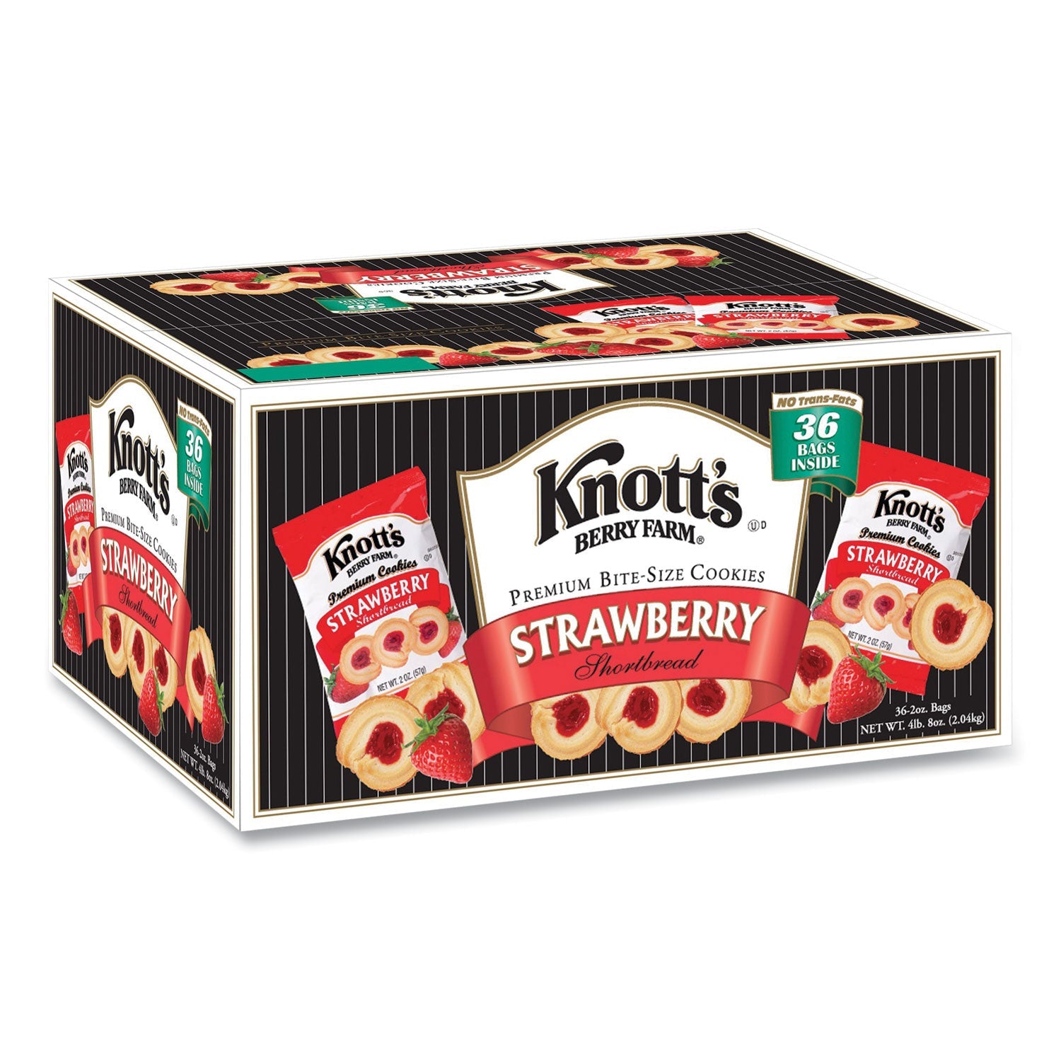 Premium Berry Jam Shortbread Cookies | 36-Pack