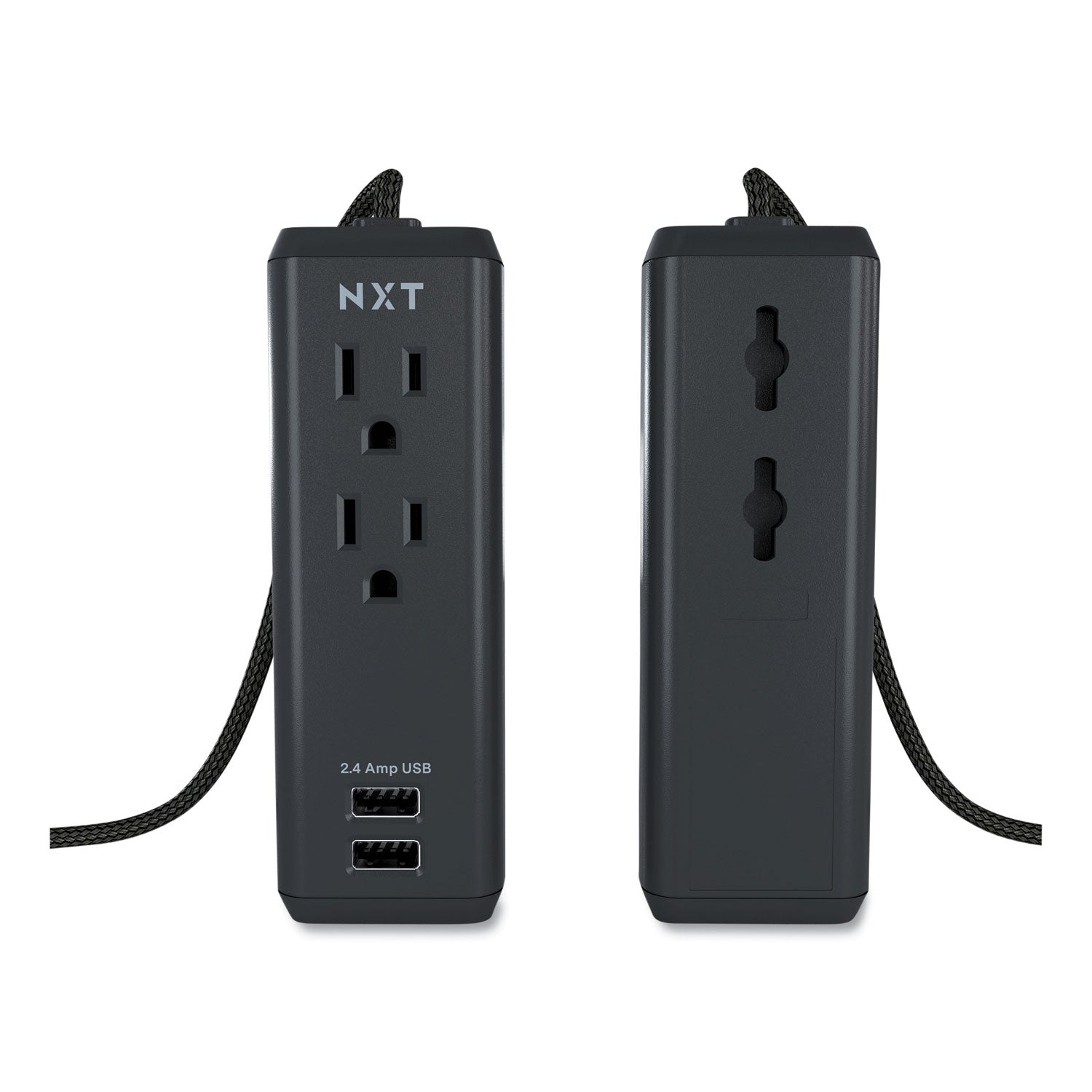 NXT Technologies™ Indoor Extension Cord with USB Ports, 8 ft, 12 A, Black