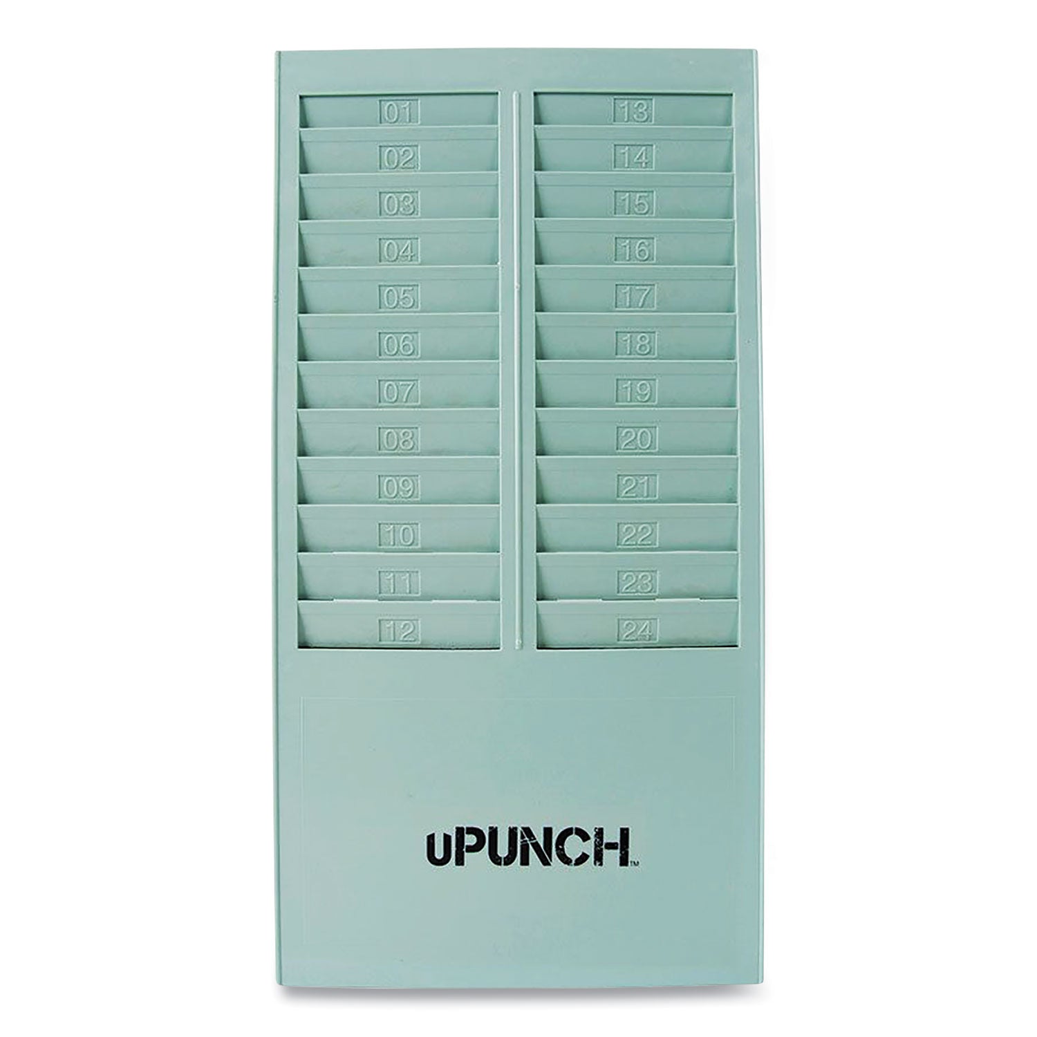 uPunch Time Card Rack | 24 Pockets Gray