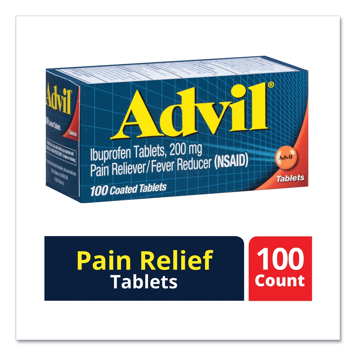 Ibuprofen Pain Reliever Tablets | 100 Count
