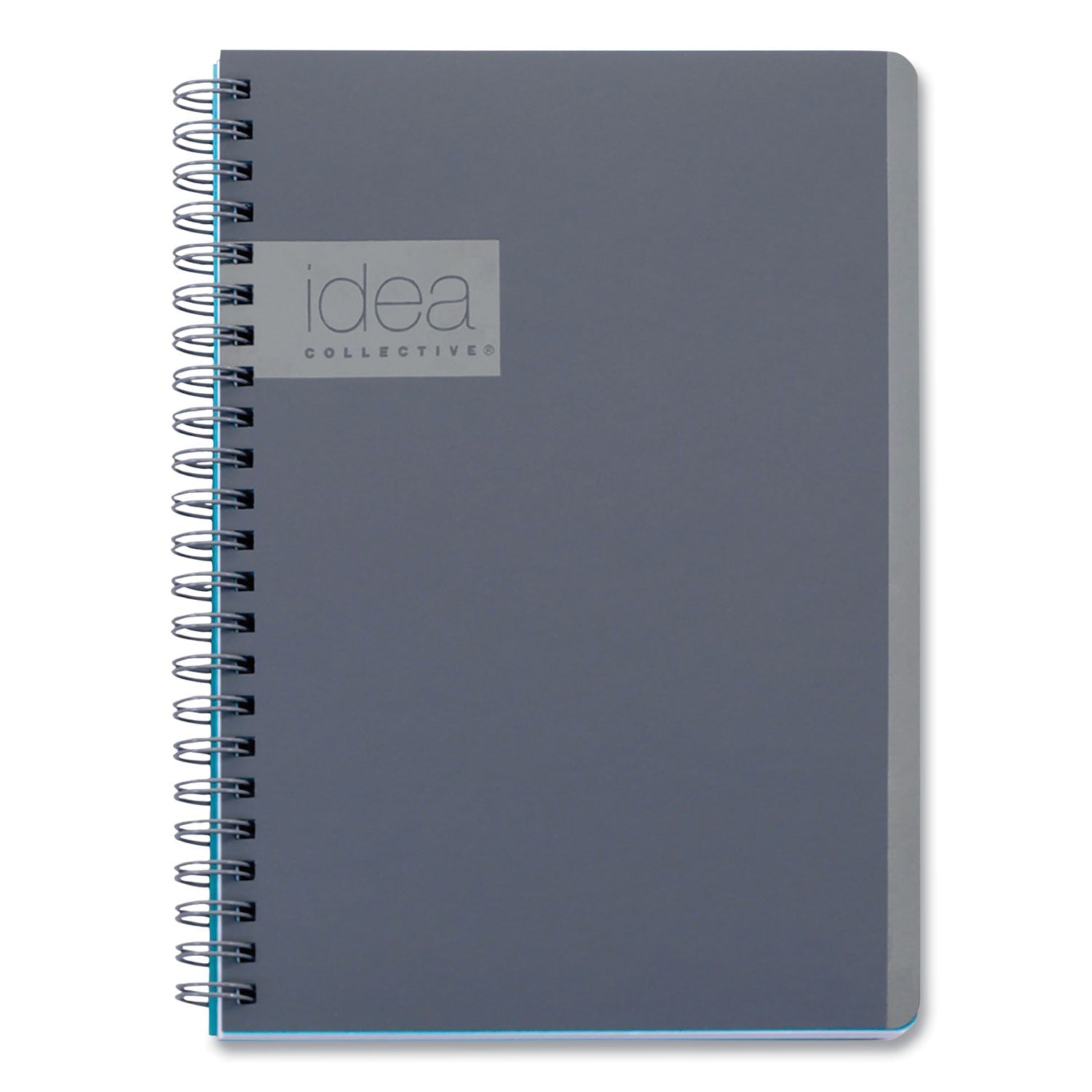 Oxford™ Idea Collective Professional Notebook, 1-Subject, Medium/College Rule, Gray Cover, (80) 8 x 4.87 Sheets - Bloom Skins