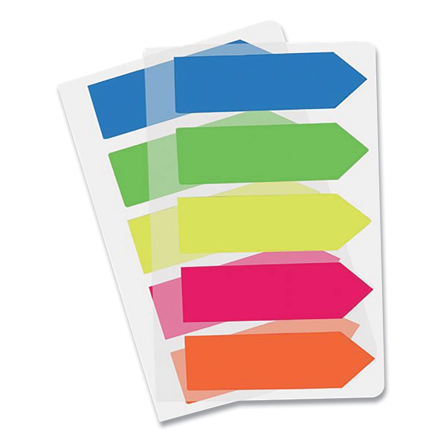 Redi-Tag® Removable Small Arrow Page Flags, Blue, Green, Orange Pink, Yellow, 125/pack