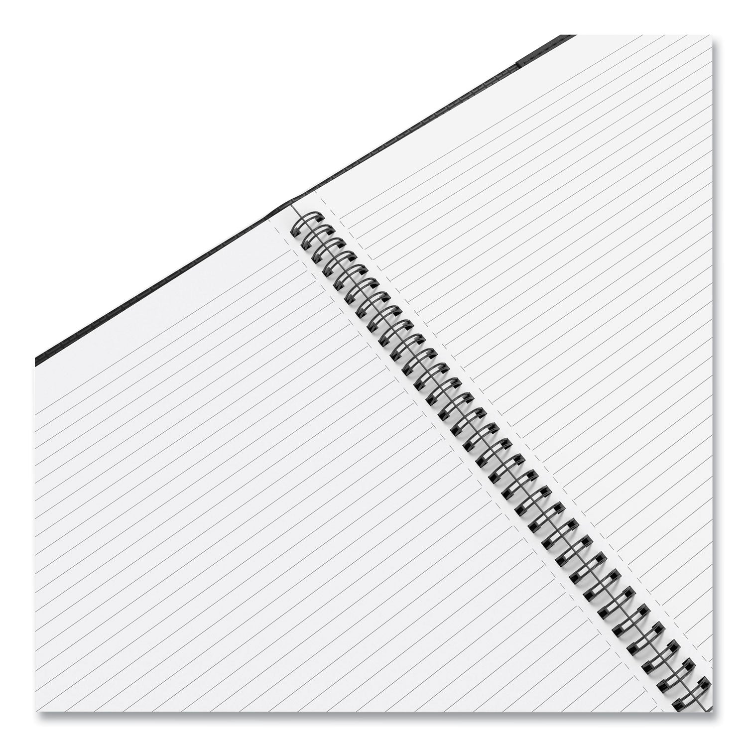 TRU RED™ Soft-Cover Notebook Folio Set, 1-Subject, Narrow Rule, Black Cover, (80) 11 x 8.5 Sheets