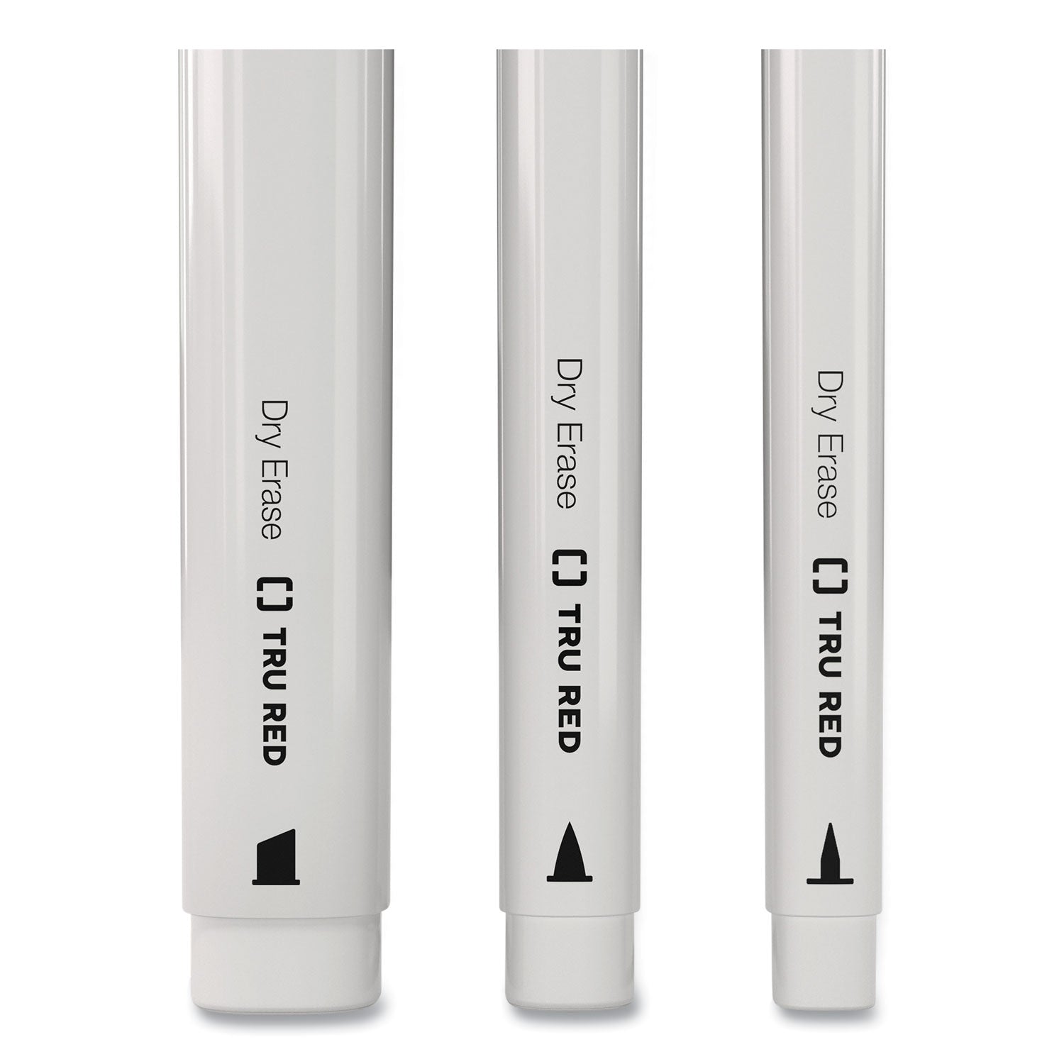 TRU RED™ Dry Erase Marker, Pen-Style, Extra-Fine Bullet Tip, Assorted Colors, 4/pack