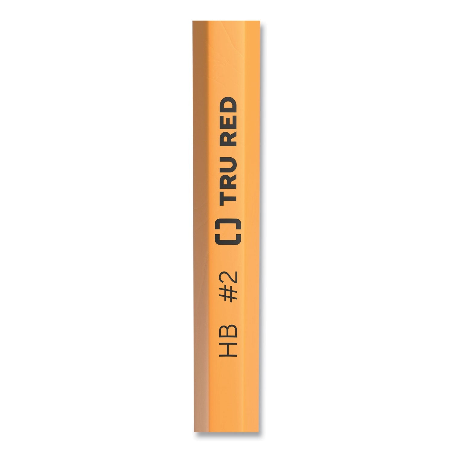 TRU RED™ WOODEN PENCIL, HB (#2), BLACK LEAD, YELLOW BARREL, DOZEN