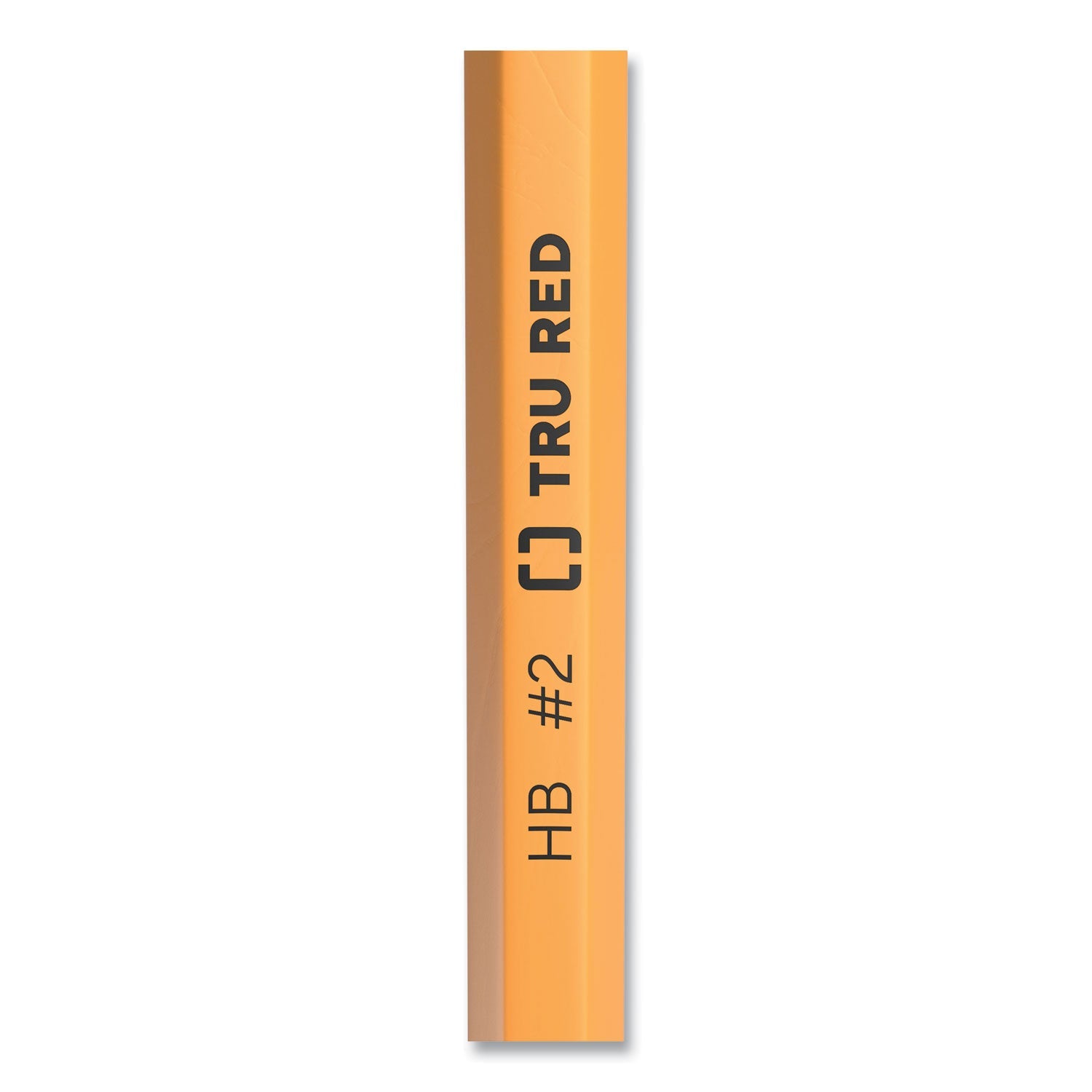 TRU RED™ WOODEN PENCIL, HB (#2), BLACK LEAD, YELLOW BARREL, 48/PACK