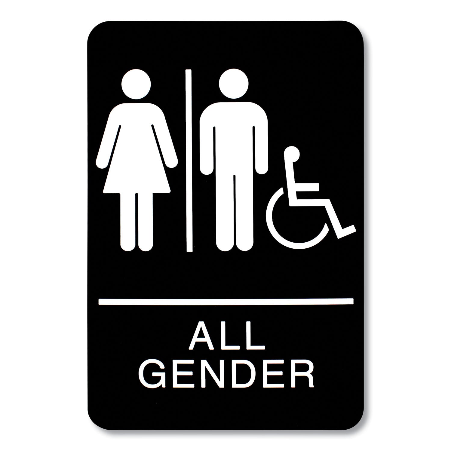 ADA Sign | All Gender/Wheelchair Accessible | 6x9