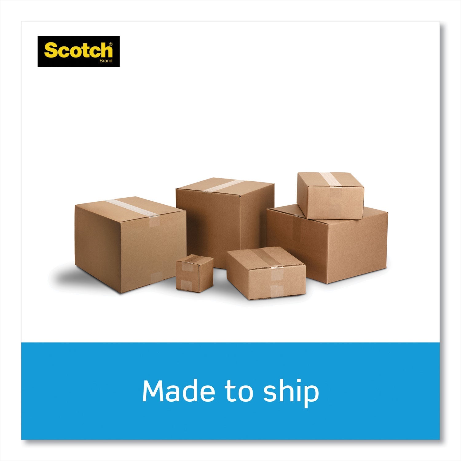 Scotch® 3850 Heavy-Duty Packaging Tape, 3" Core, 1.88" X 54.6 Yds, Clear, 6/pack