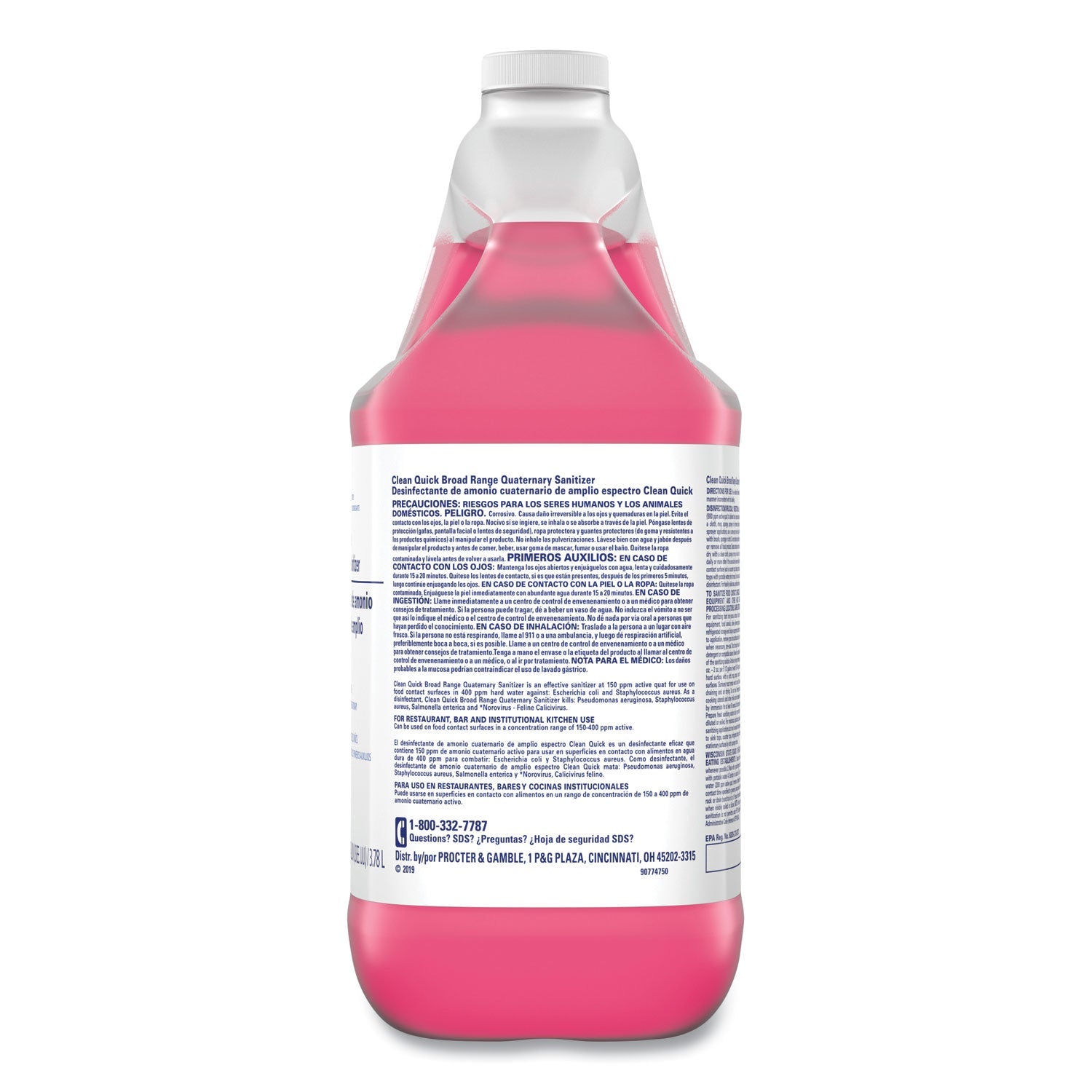 Clean Quick® Broad Range Quaternary Sanitizer, Sweet Scent, 1 Gal Bottle, 3/carton