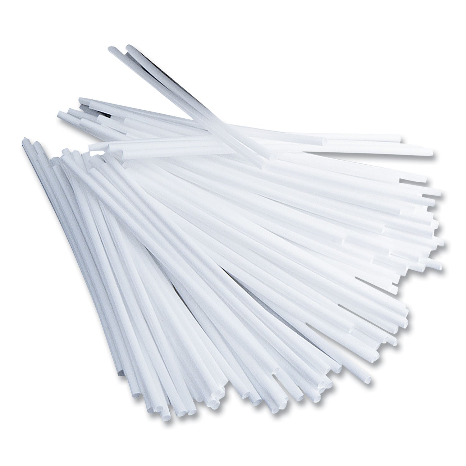 Office Snax® Plastic Stir Sticks, 5", White, 1,000/box