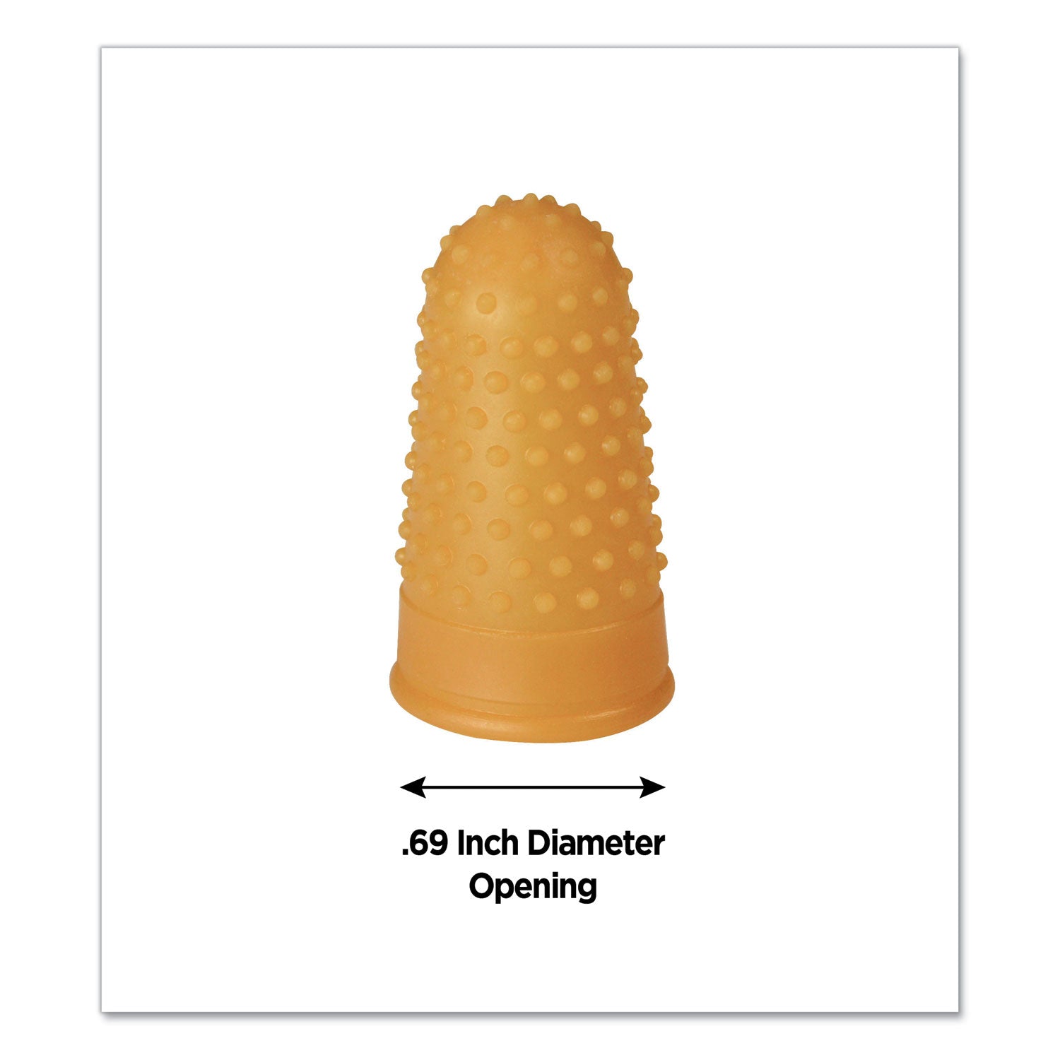 Fingertip Pads | Large Amber 12-Pack
