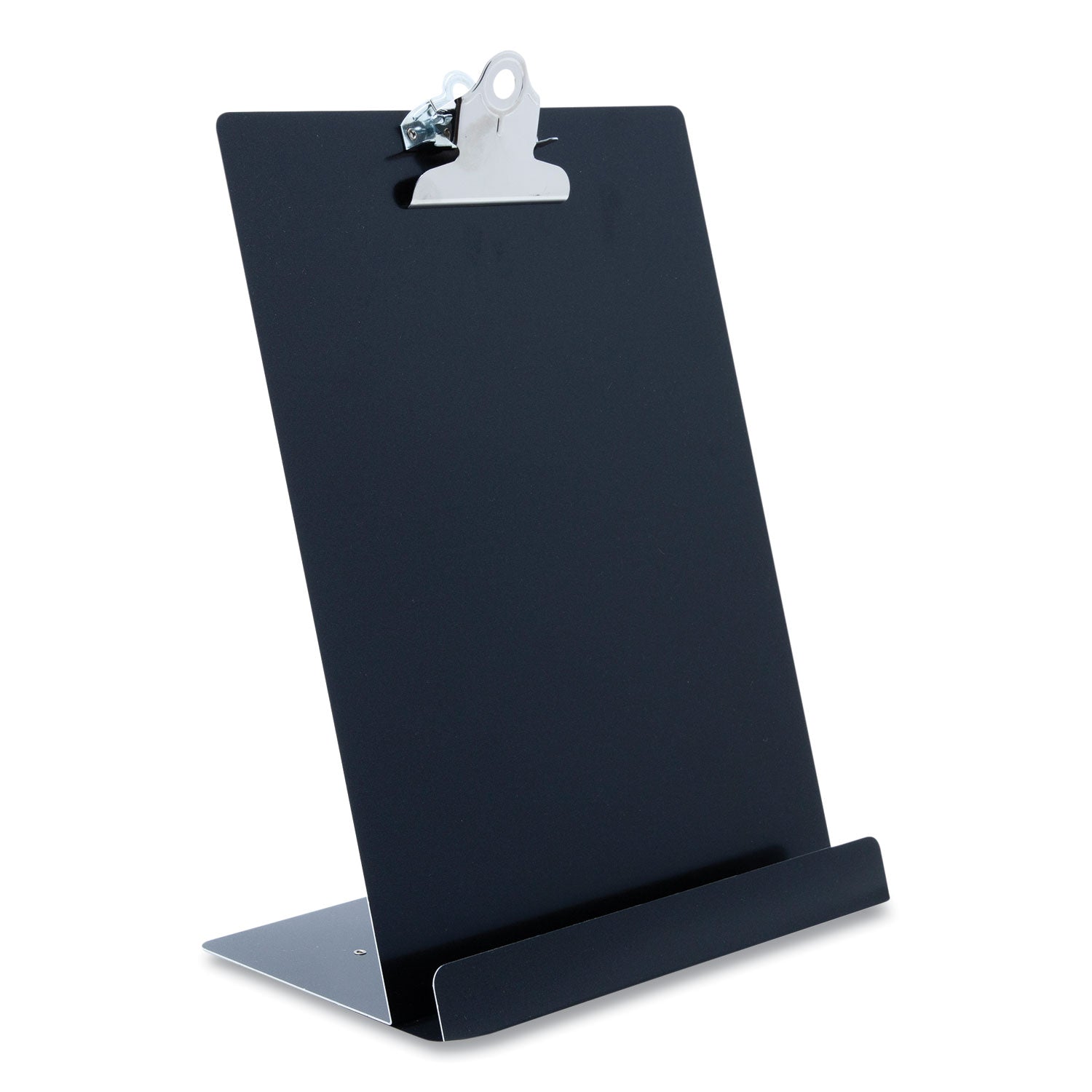 Saunders Free Standing Clipboard and Tablet Stand, 1" Clip Capacity, Letter Size: Holds 8.5 x 11 Sheets, Black