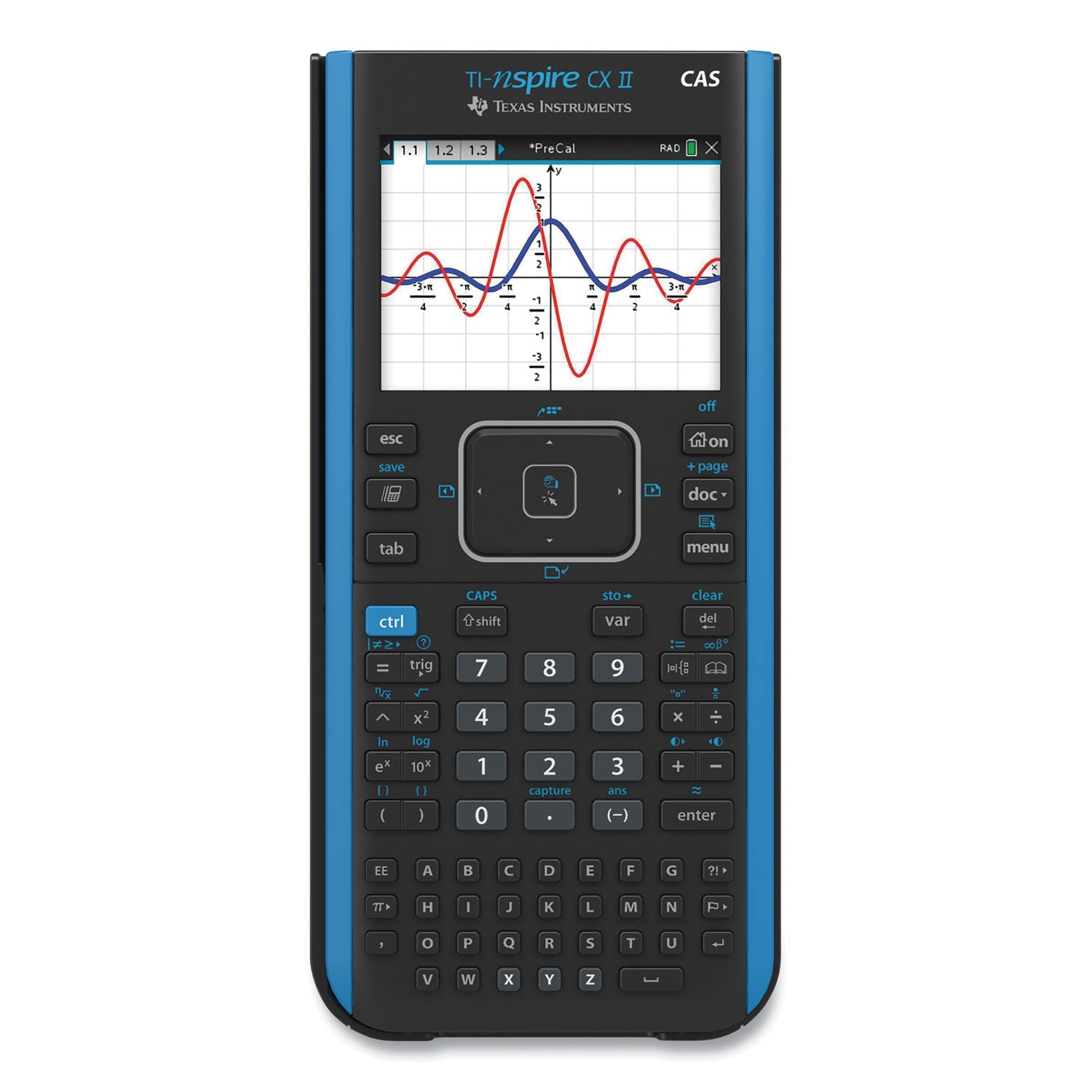 Texas Instruments TI-Nspire CX II CAS Graphing Calculator, 10-Digit LCD