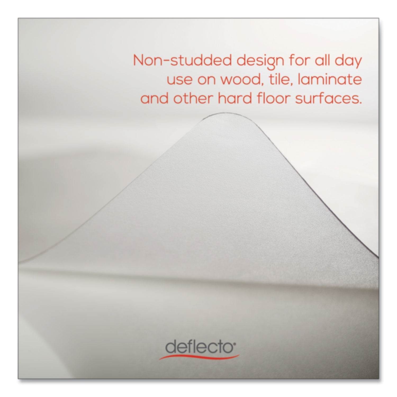 deflecto® Antimicrobial Chair Mat, Rectangular, 48 X 36, Clear