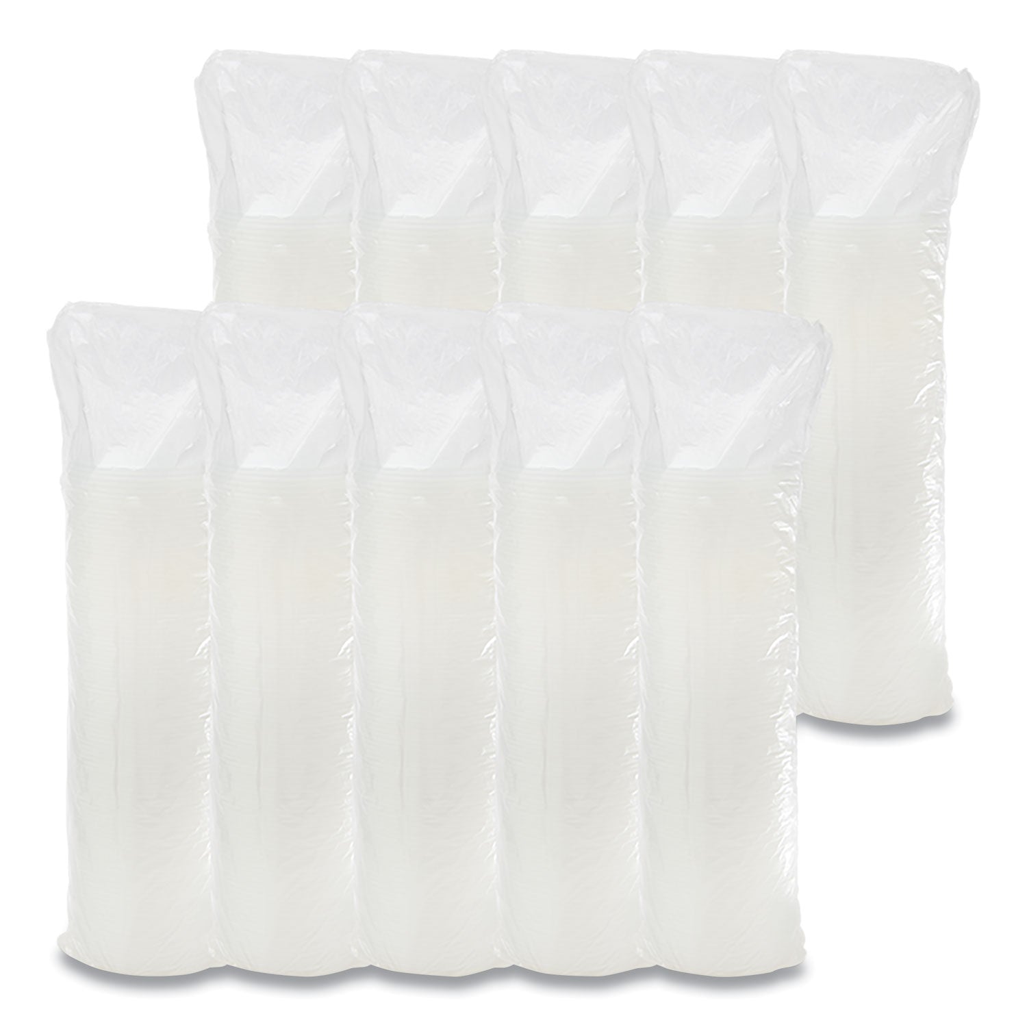 Dart® Plastic Lids, Straw-Slot Lid, Fits 12 oz to 24 oz Hot/Cold Foam Cups, Translucent, 100/Pack, 10 Packs/Carton