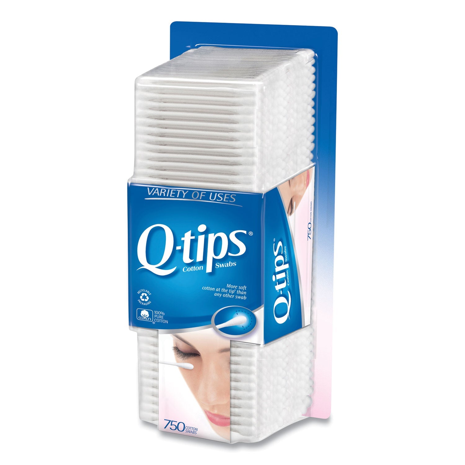 Q-tips® Cotton Swabs, 750/pack, 12/carton