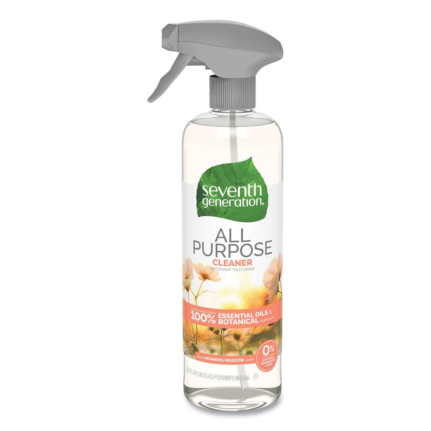 Seventh Generation® Natural All-Purpose Cleaner, Morning Meadow, 23 Oz Trigger Spray Bottle