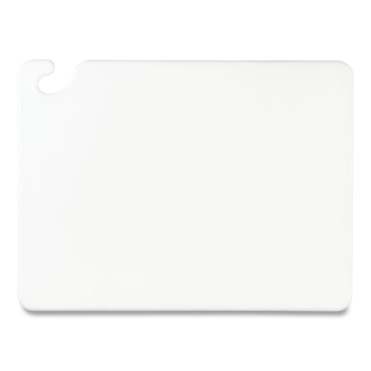 San Jamar® Cut-N-Carry Color Cutting Boards, Plastic, 20 x 15 x 0.5, White