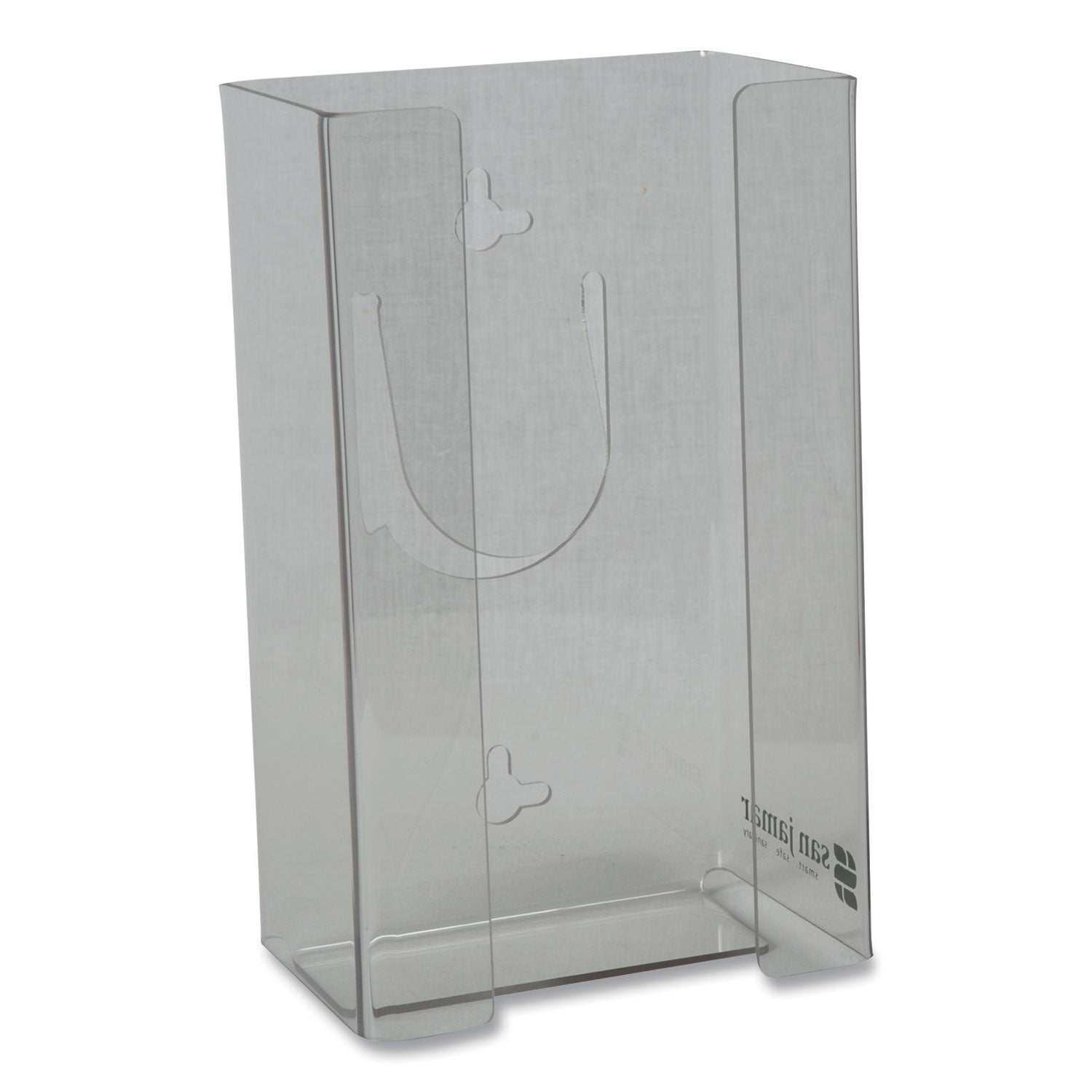 San Jamar® Clear Plexiglas Disposable Glove Dispenser, 1-Box, Plexiglas, Clear, 5.5 x 3.75 x 10