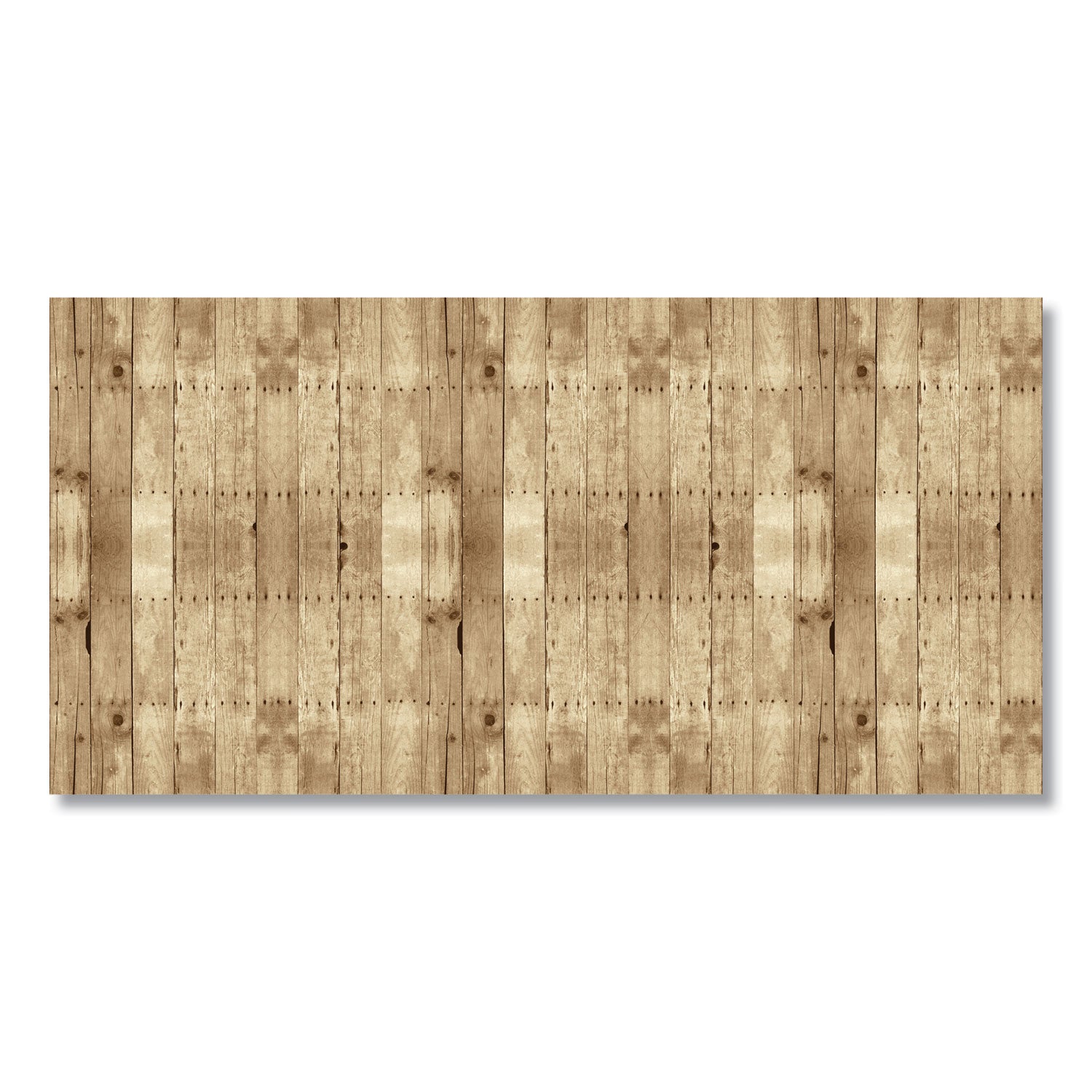Pacon® Bordette Designs, Weathered Wood, 48" x 50 ft, Distressed Brown