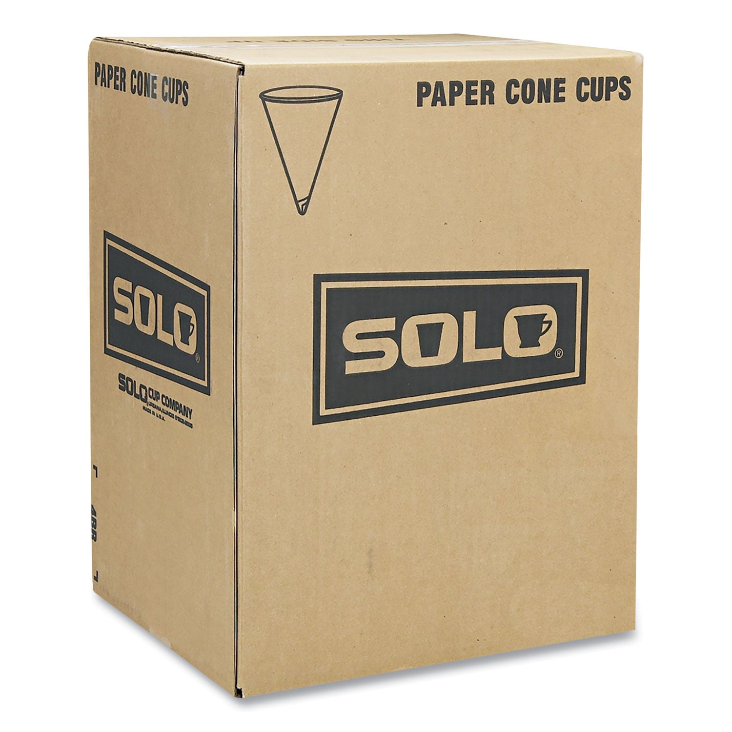 SOLO® Cone Water Cups, 4 oz, Paper, White, 200/Bag, 25 Bags/Carton