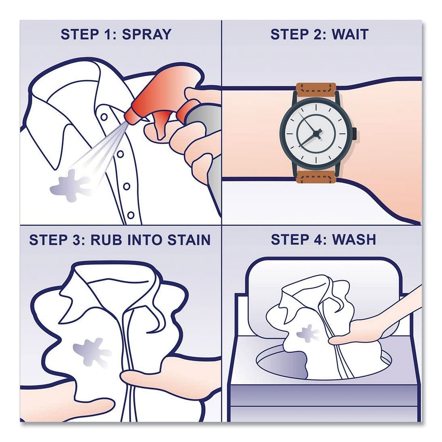 SPRAY €˜n WASH® Pre-Treat Refill, Liquid, 60 Oz Bottle, 6 Per Carton