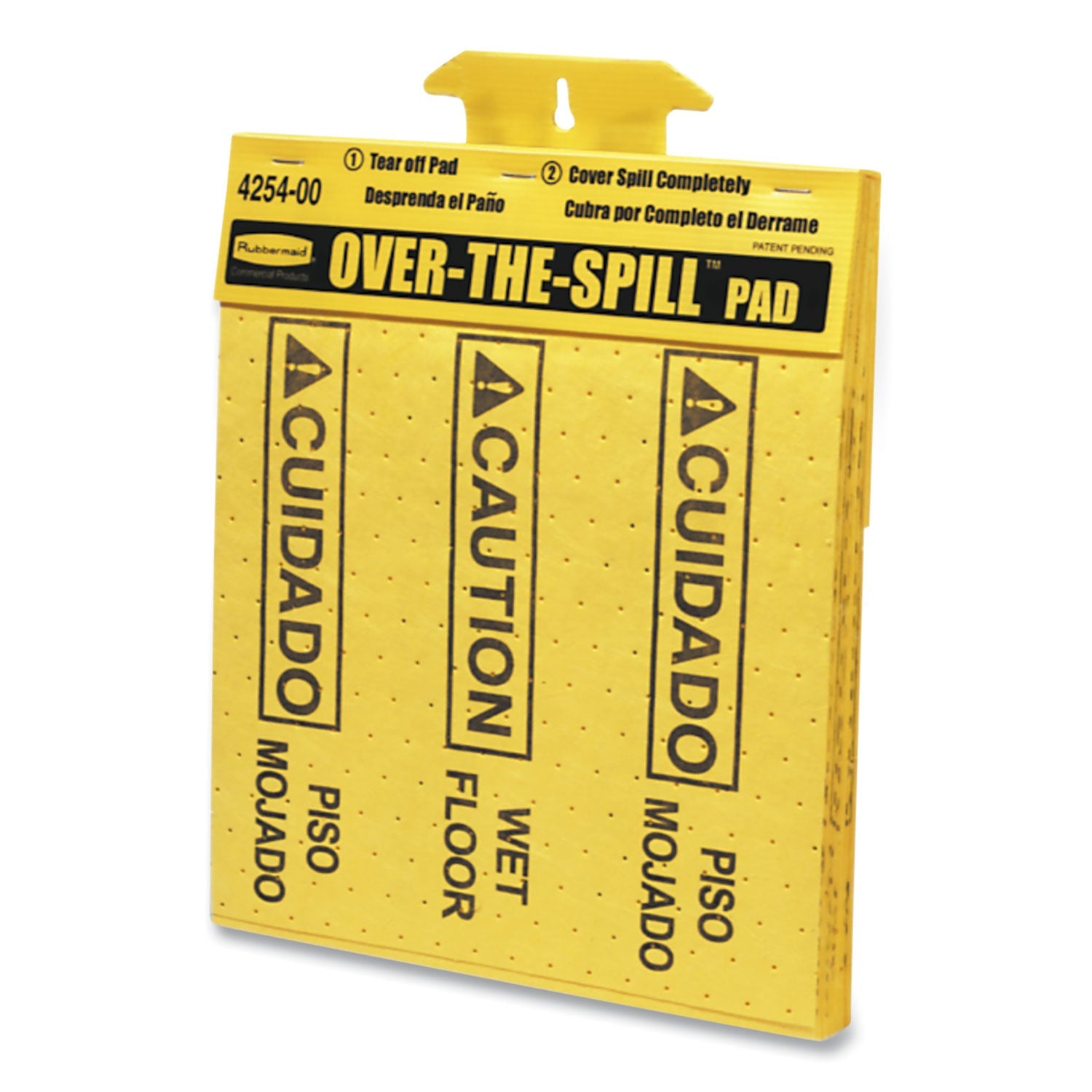 Rubbermaid® Commercial Over-The-Spill Pad Tablet, 12 oz, 16.5 x 14, 22/Pack
