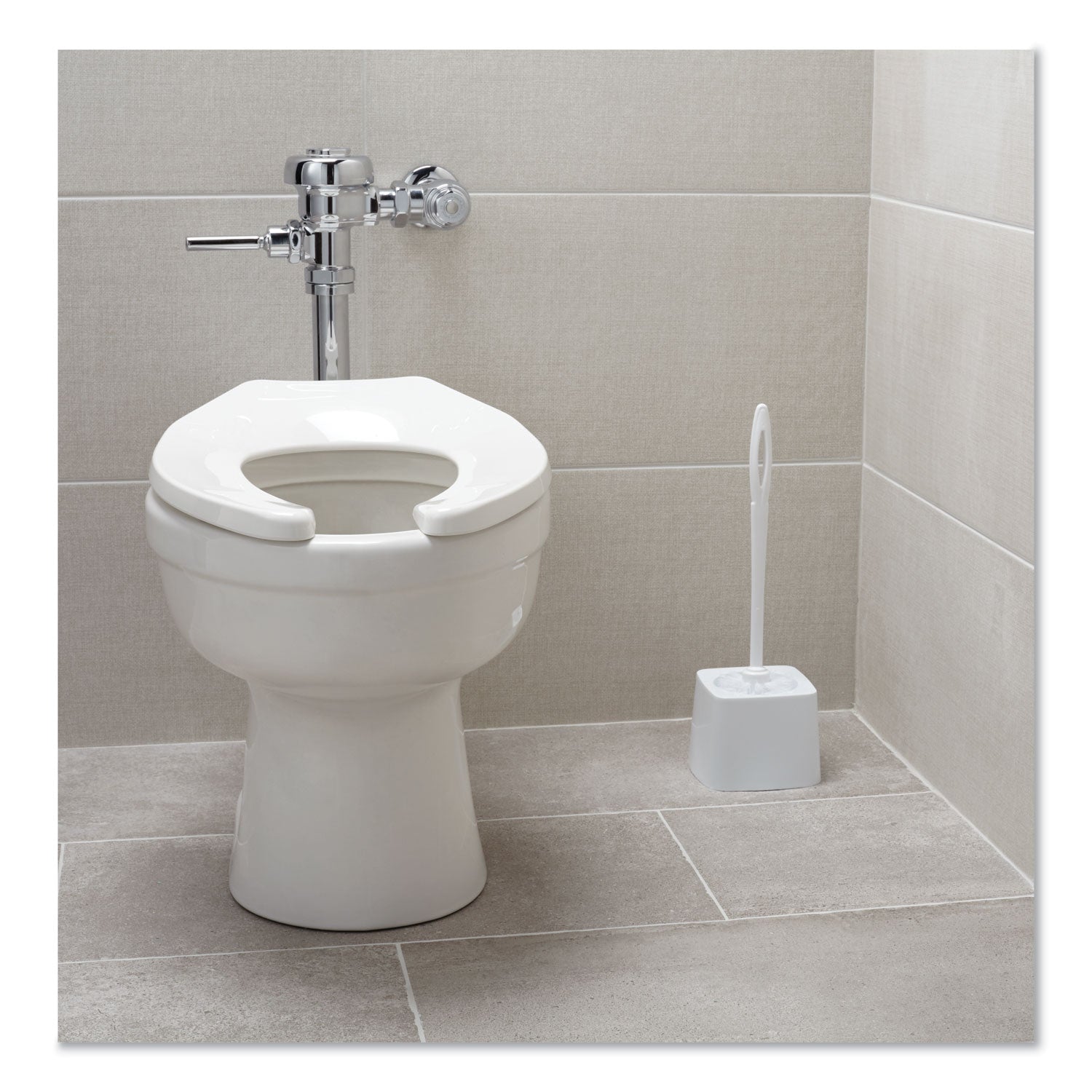 Rubbermaid® Commercial Commercial-Grade Toilet Bowl Brush Holder, White