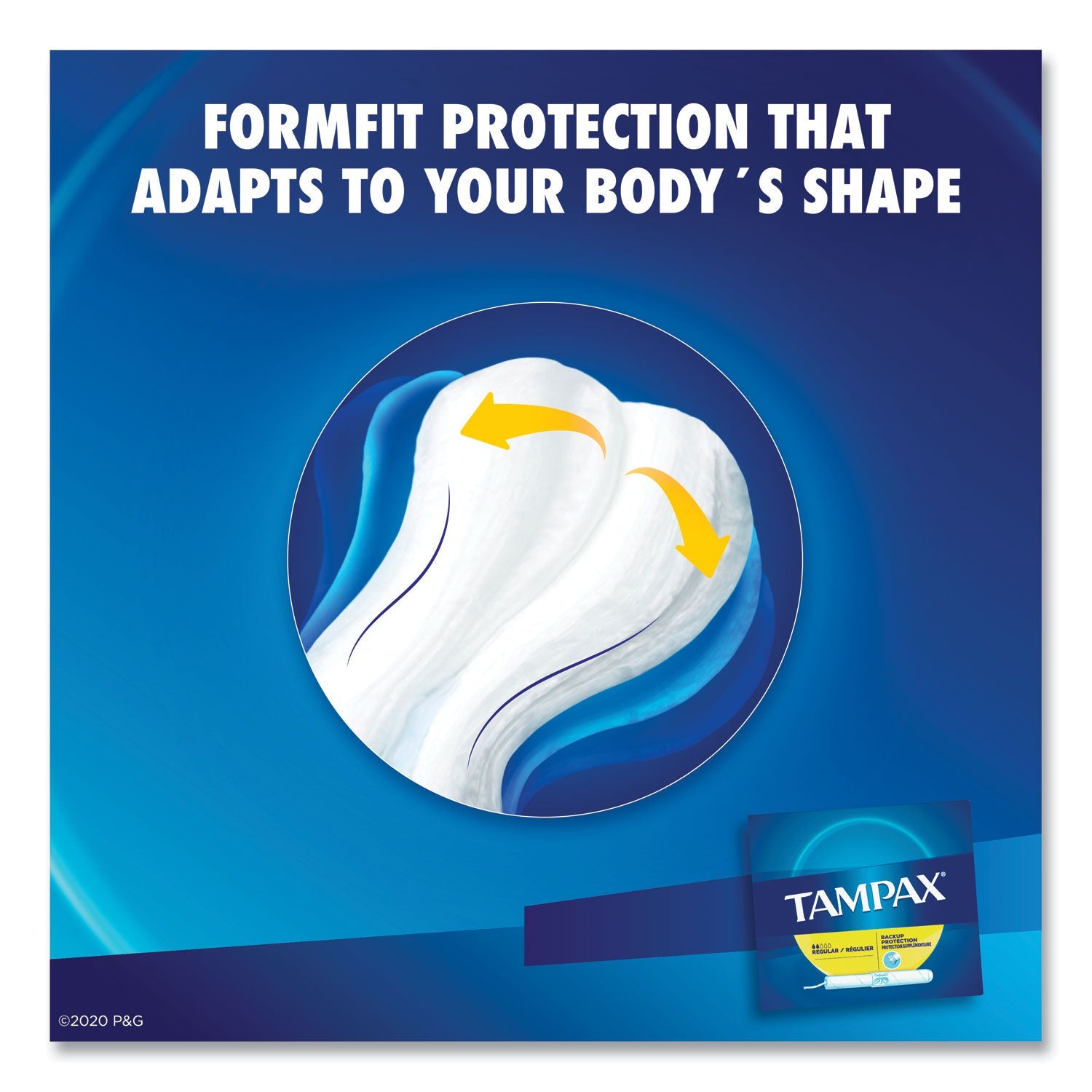 Tampax® Tampons For Vending, Original, Regular Absorbency, 500/carton