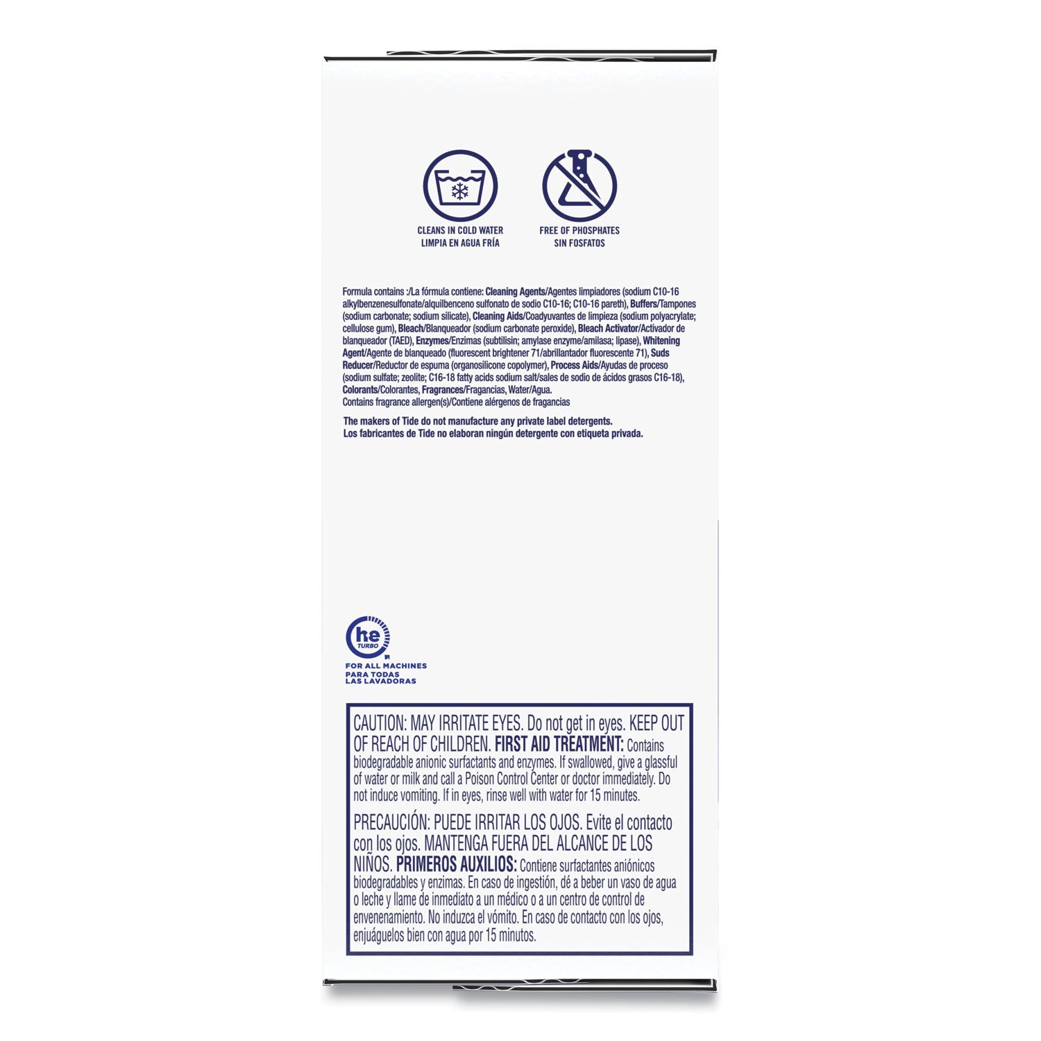 Tide® Laundry Detergent with Bleach, HE Compatible, 80 Loads, Tide Original Scent, Powder, 144 oz Box, 2/Carton
