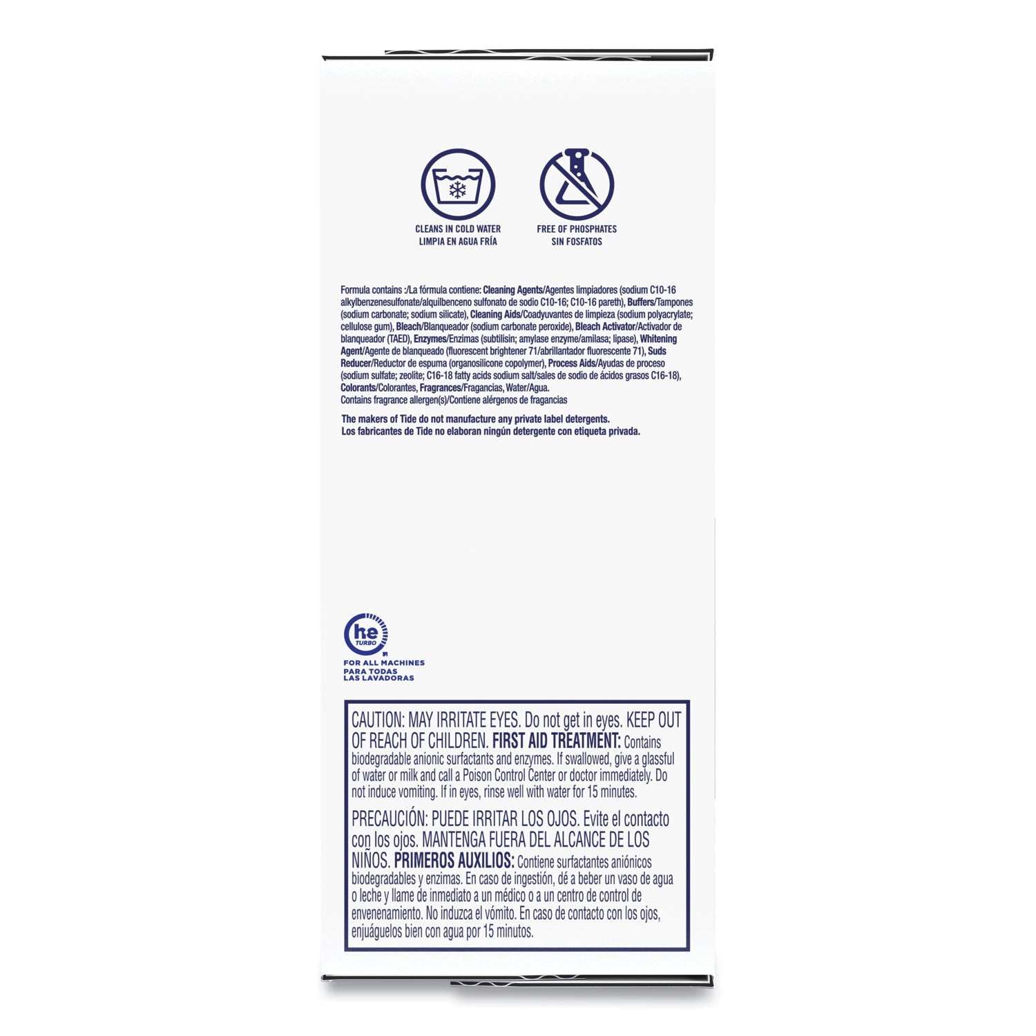 Tide® Laundry Detergent with Bleach, HE Compatible, 80 Loads, Tide Original Scent, Powder, 144 oz Box