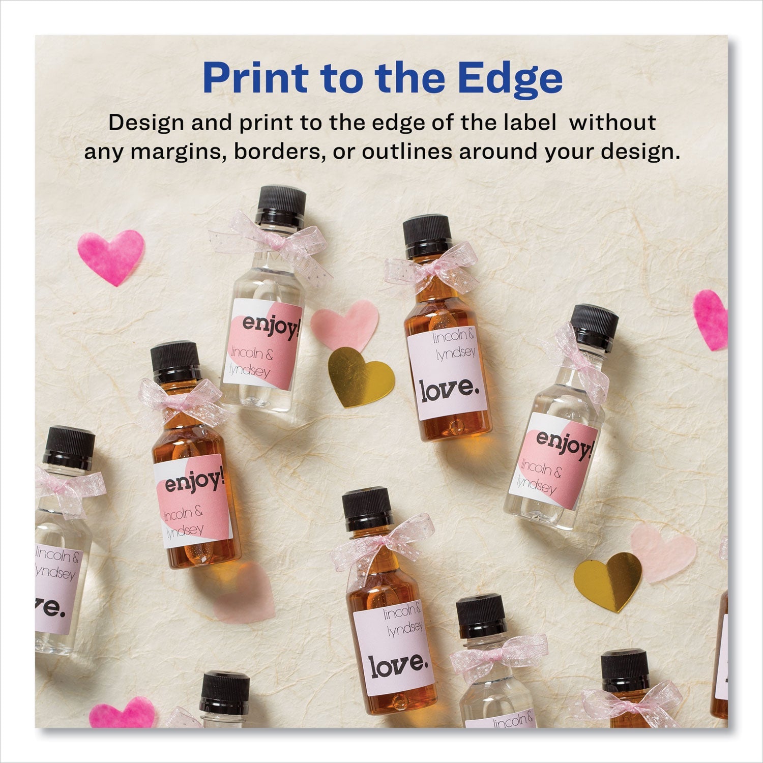 Avery® Square Labels with Sure Feed and TrueBlock, 1.5 x 1.5, White, 600/Pack