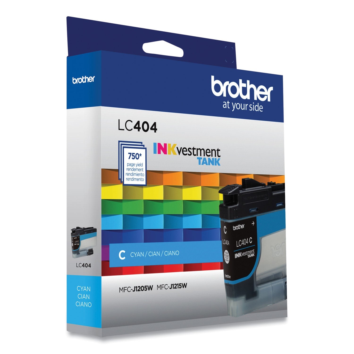 Brother Lc404cs Inkvestment Ink, 750 Page-Yield, Cyan