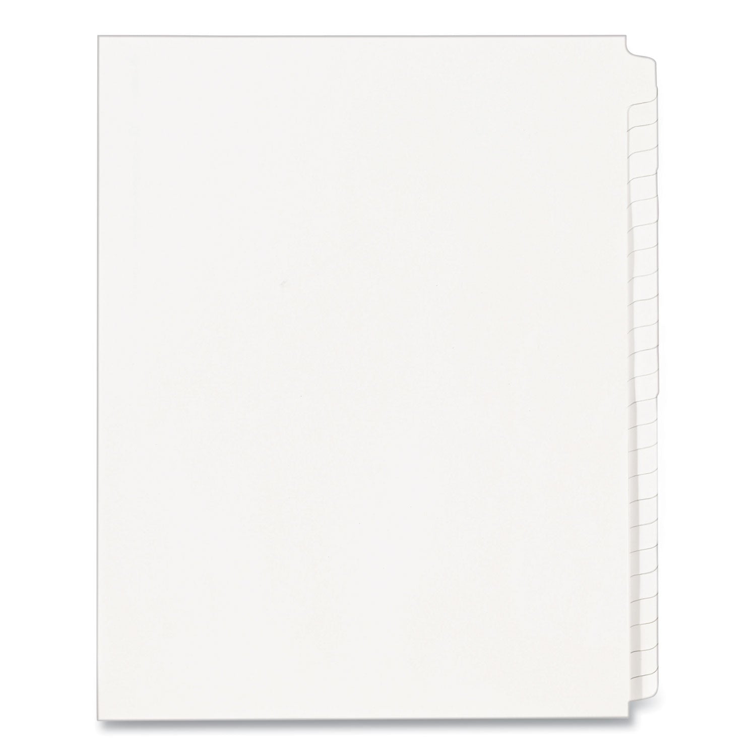 Avery® Blank Tab Legal Exhibit Index Divider Set, 25-Tab, 11 x 8.5, White, 1 Set