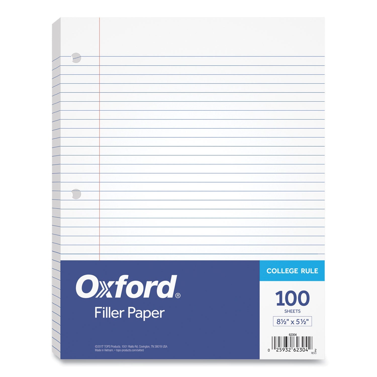 TOPS Filler Paper | 5.5x8.5 Medium/College Rule