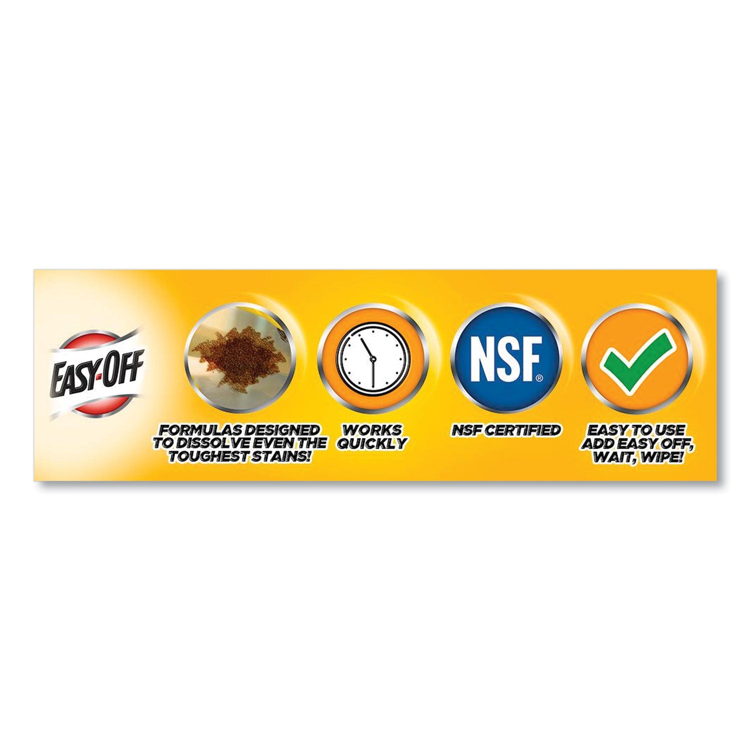 EASY-OFF® Kitchen Degreaser, Lemon Scent, 16 Oz Spray Bottle, 6/carton