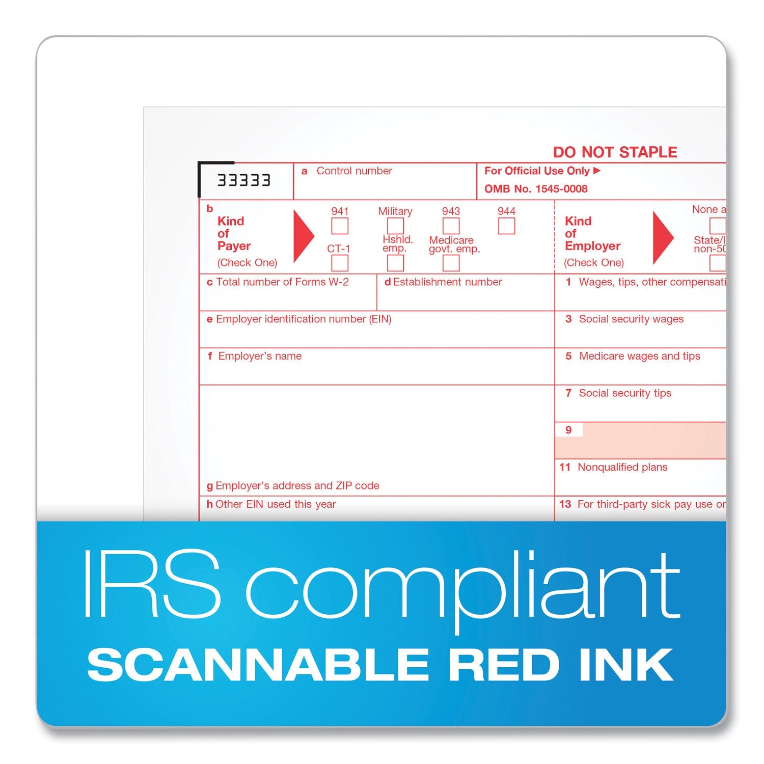 Adams® 6-Part W-2 Tax Form Kit with Security Envelopes and Tax Forms Helper, 2024, 8.5 x 5.5, 2 Forms/Sheet, 24 Forms Total - Bloom Skins