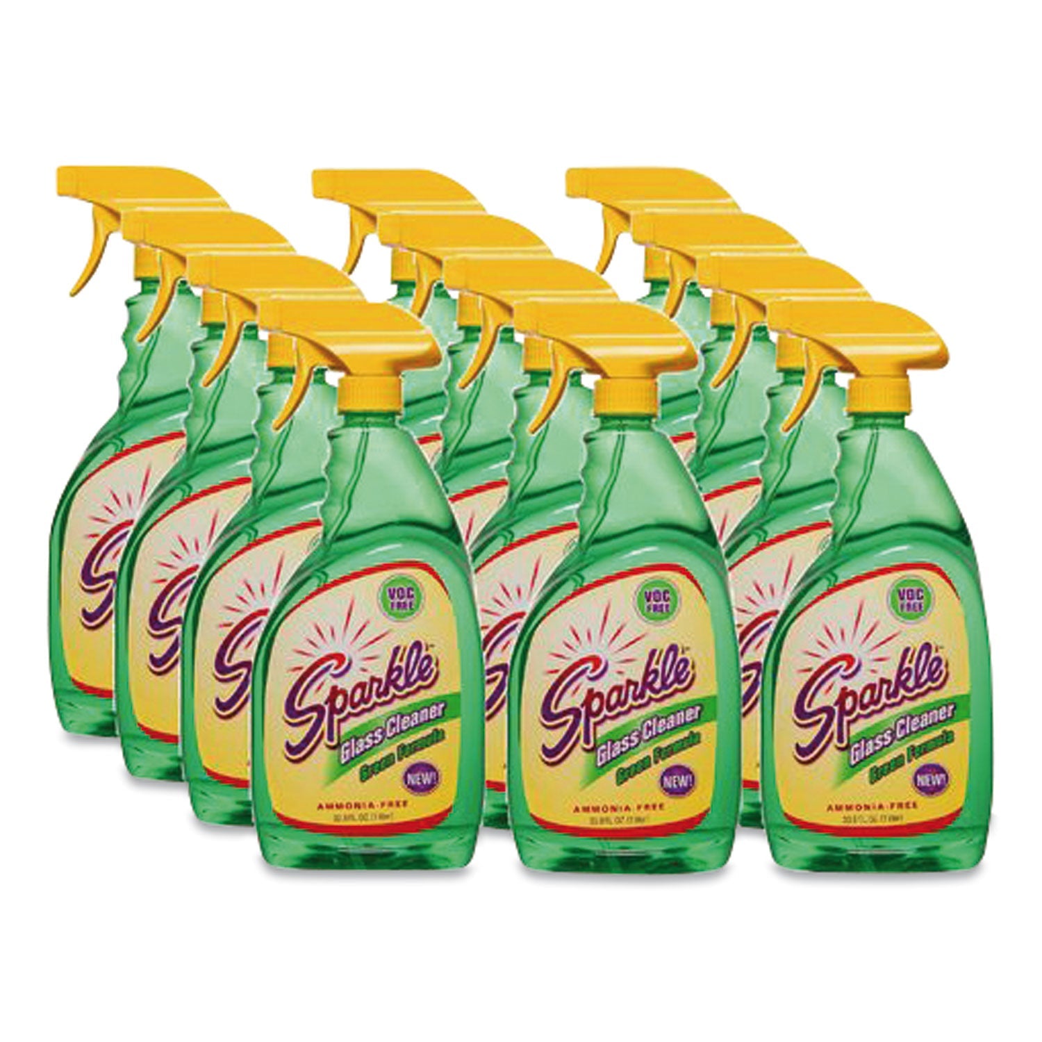 Sparkle Green Formula Glass Cleaner | 12-Carton
