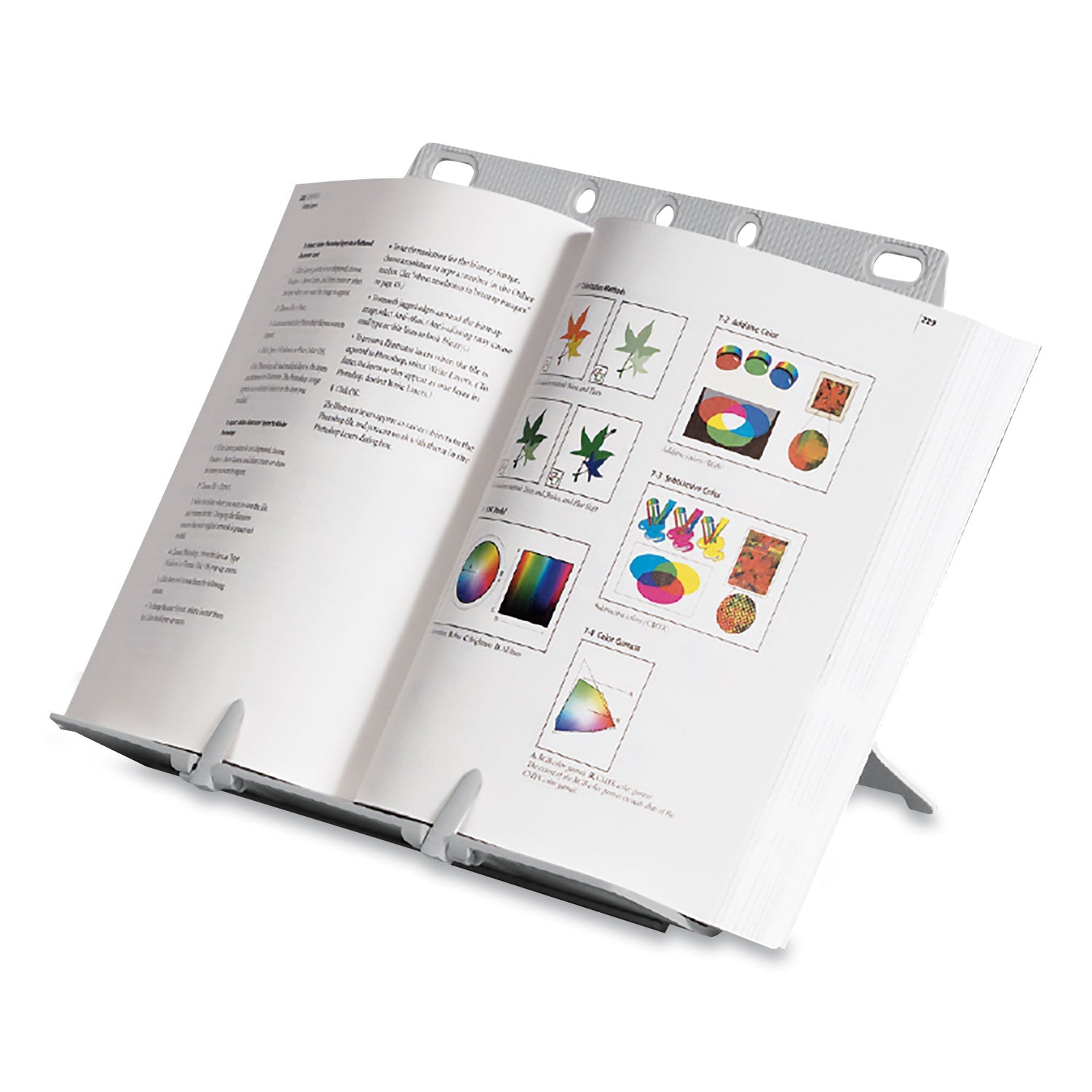 Fellowes® Booklift Copyholder, One Book/pad Capacity, Plastic, Platinum