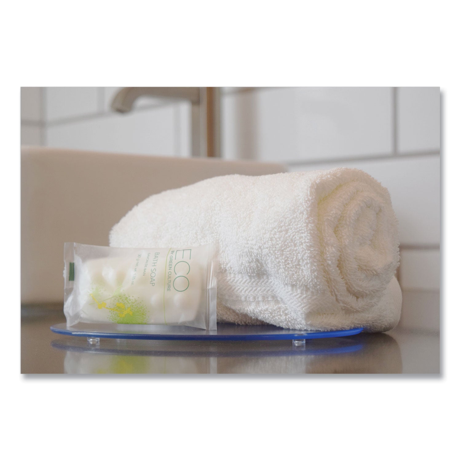 Eco By Green Culture Bath Massage Bar, Clean Scent, 1.06 Oz, 300/carton