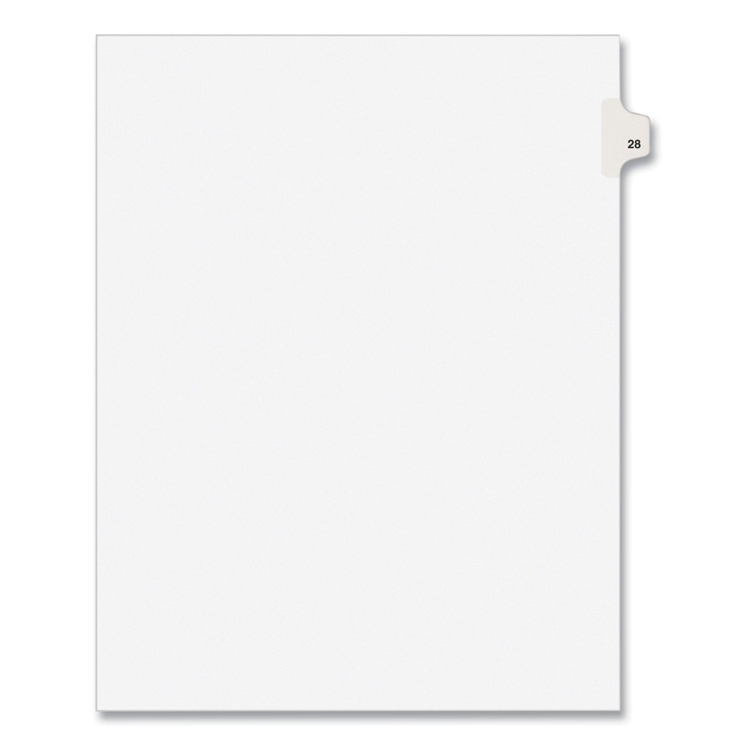 Preprinted Legal Exhibit Side Tab Dividers | 10-Tab