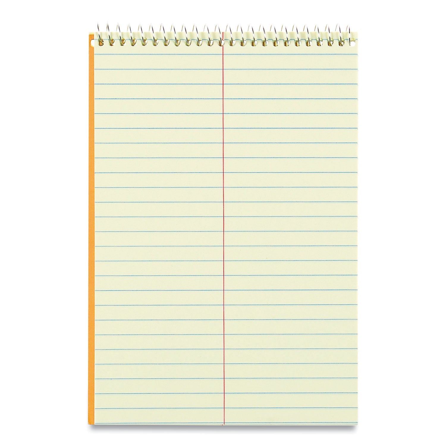 National® Standard Spiral Steno Pad, Gregg Rule, Brown Cover, 60 Eye-Ease Green 6 X 9 Sheets