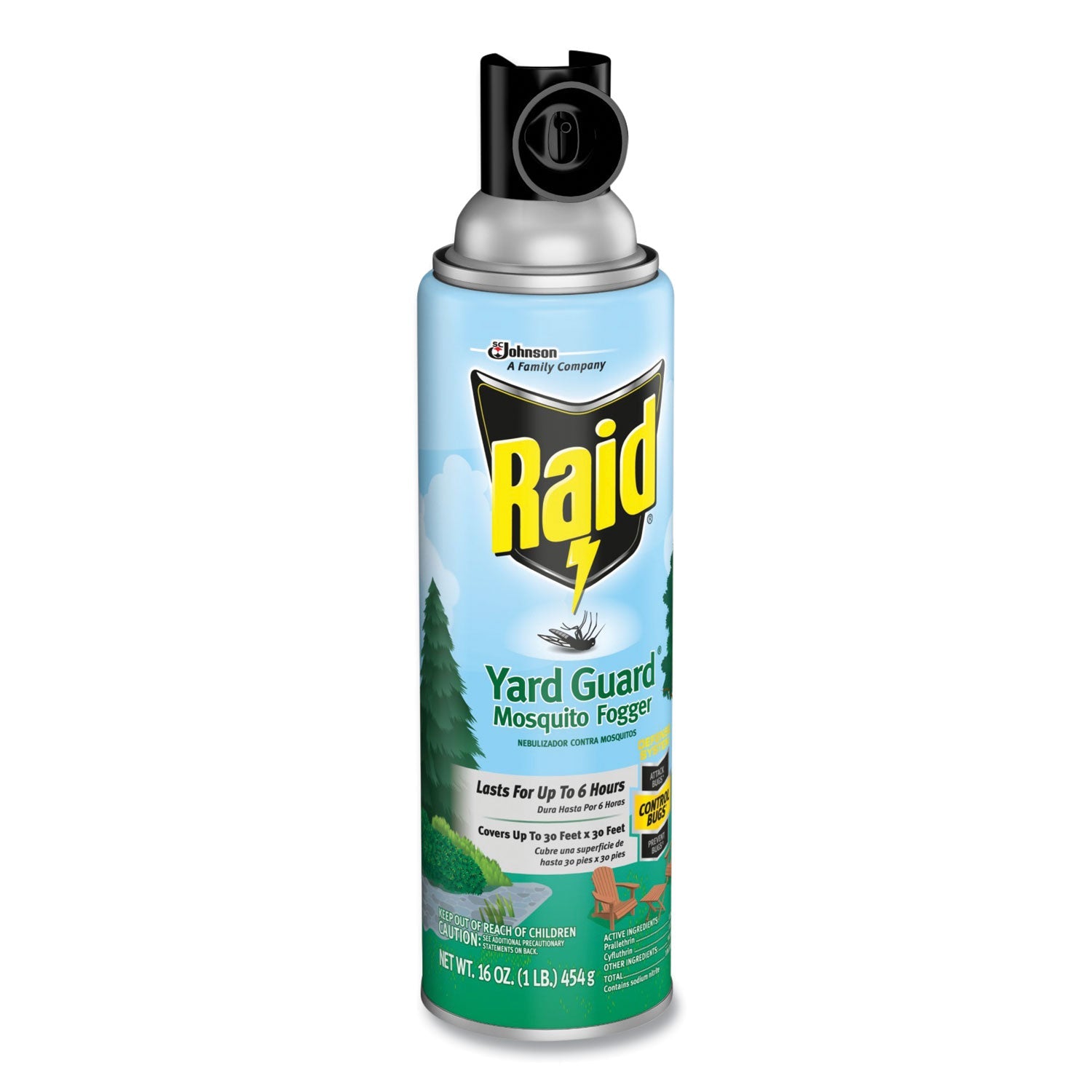Raid® Yard Guard Fogger, 16 oz Aerosol Spray, 12/Carton