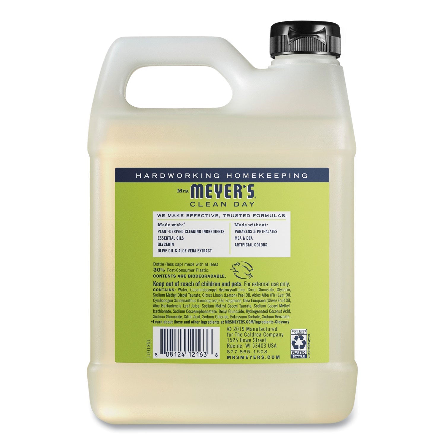 Mrs. Meyer's® Clean Day Liquid Hand Soap Refill, Lemon Verbena Scent, 33 oz