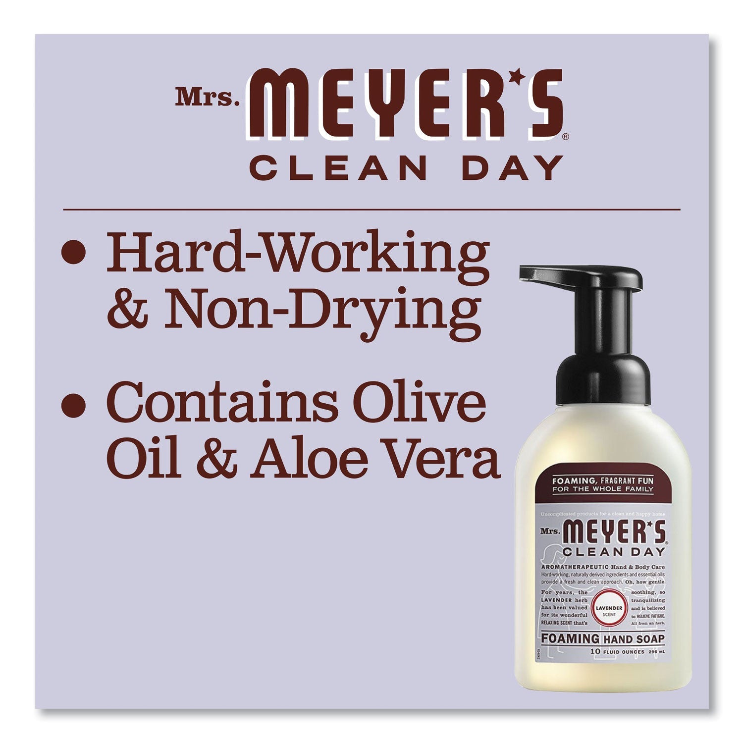 Mrs. Meyer's® Foaming Hand Soap, Lavender Scent, 10 oz
